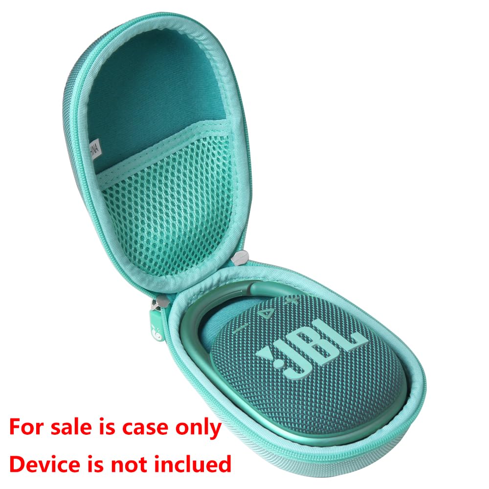 Hermitshell Hard Travel Case For Jbl Clip 4 / Jbl Clip 5 Portable Mini Bluetooth Speaker (Teal)