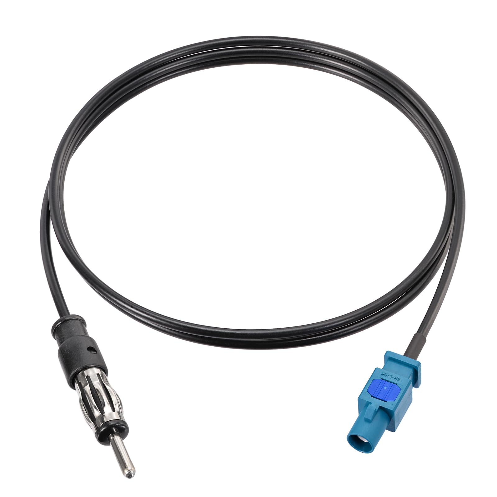 Bingfu Universal Vehicle Car Stereo FM AM Radio Antenna Adapter Cable Fakra Z Male to DIN Plug Connector Cable 1M 3.28ft for Car