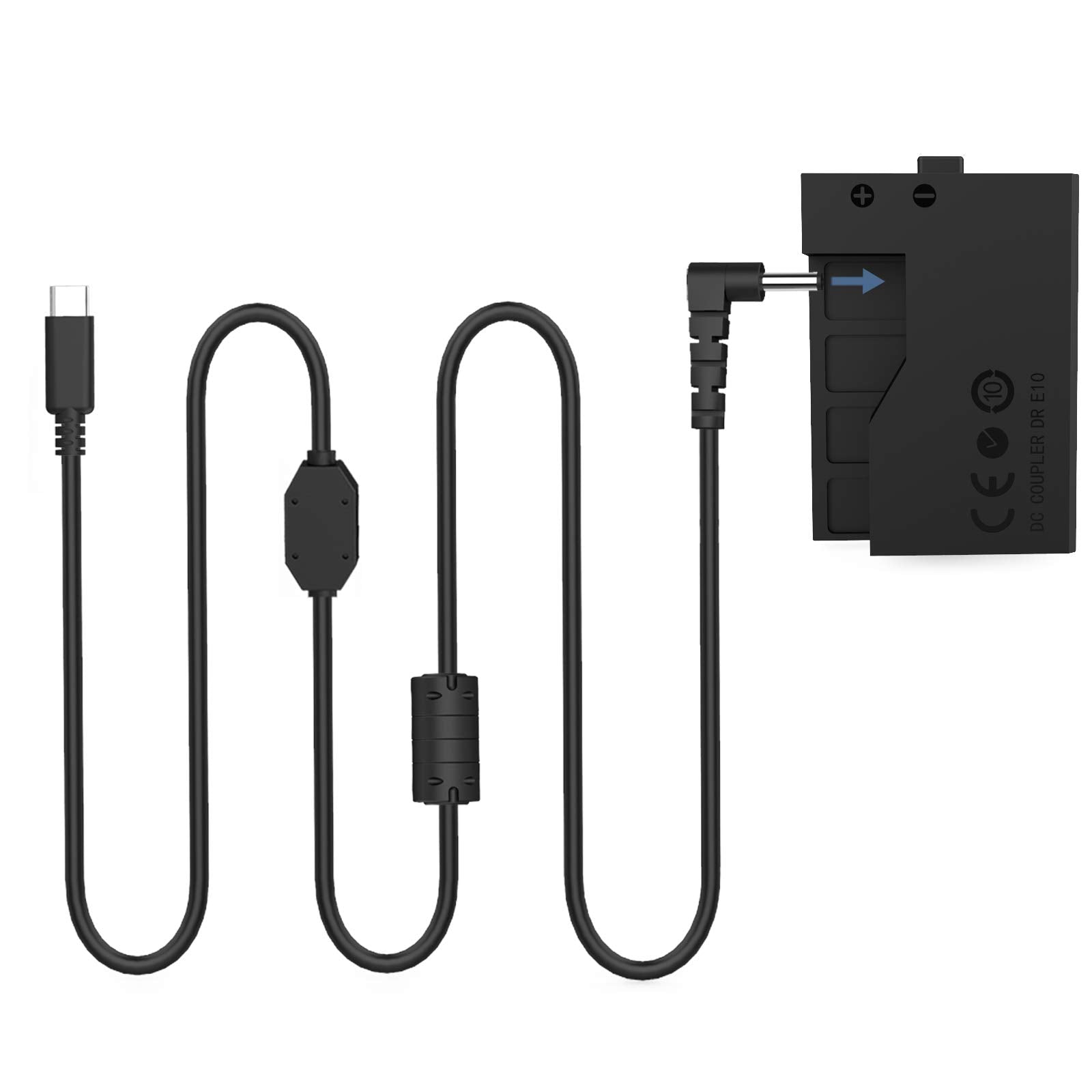 F1Tp Dr E10 Dc Coupler Lp E10 Usb C Kit Replace Ack E10 Ac Power Adapter For Canon Eos Rebel T3 T5 T6 T7 1100D 1200D 1300D 1500D 2000D Kiss X50 X70 X80 X90 Cameras.