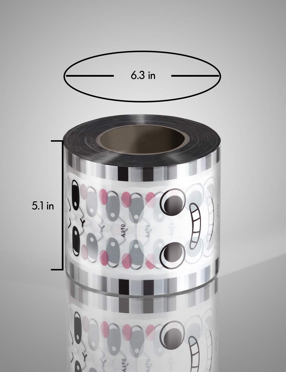 Wantjoin Cup Sealing Film Tea Cup Sealing Film Boba Cup Sealer Film 90-105 Mm 3000 Cups For Pp Plastic And Paper Cups