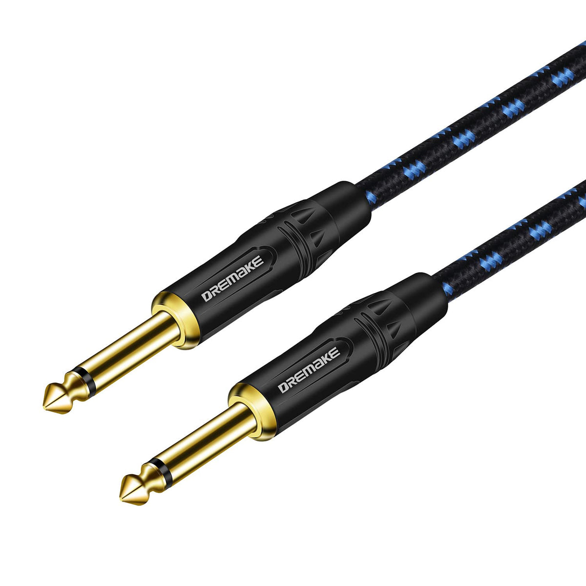 Dremake Jack 6.35Mm Ts 1/4 Inch To 1/4 Inch Guitar Cable 3Ft 6.35Mm Male To 6.35Mm Male Quarter Inch Audio Guitar Instrument Pat