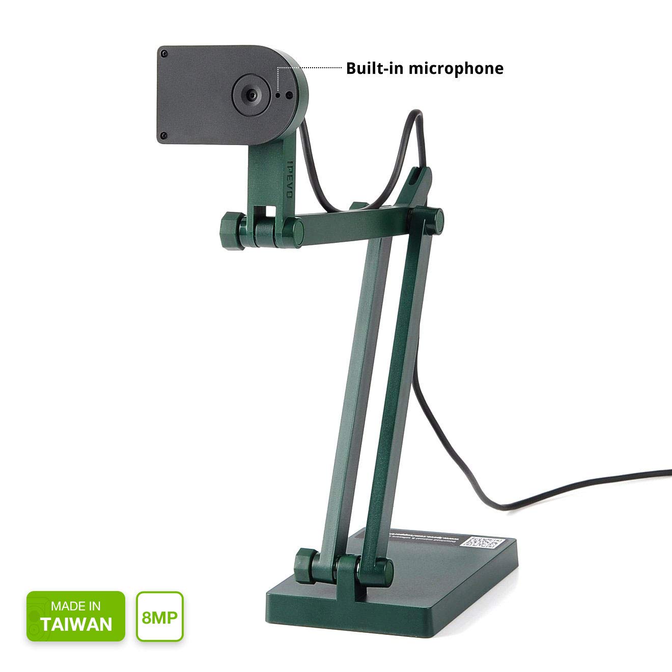 Ipevo V4K Ultra High Definition 8Mp Usb Document Camera   Mac Os, Windows, Chromebook Compatible For Live Demo, Web Conferencing