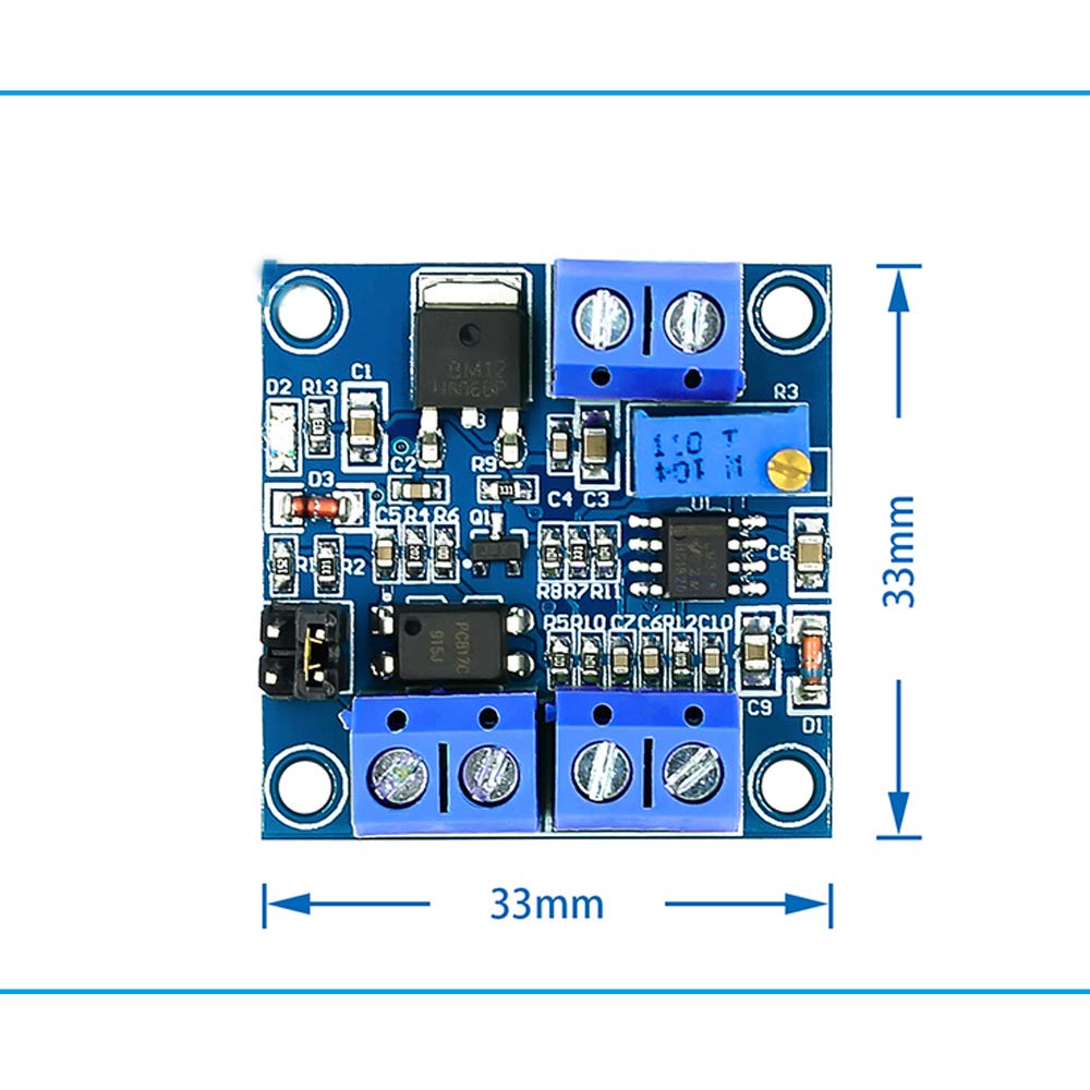 Wsdmavis 2Pcs Pwm To Voltage Module 0%  100% Pwm Converted To 0 10V Voltage Digital Analog Signal Converter For Plc Signal Inter