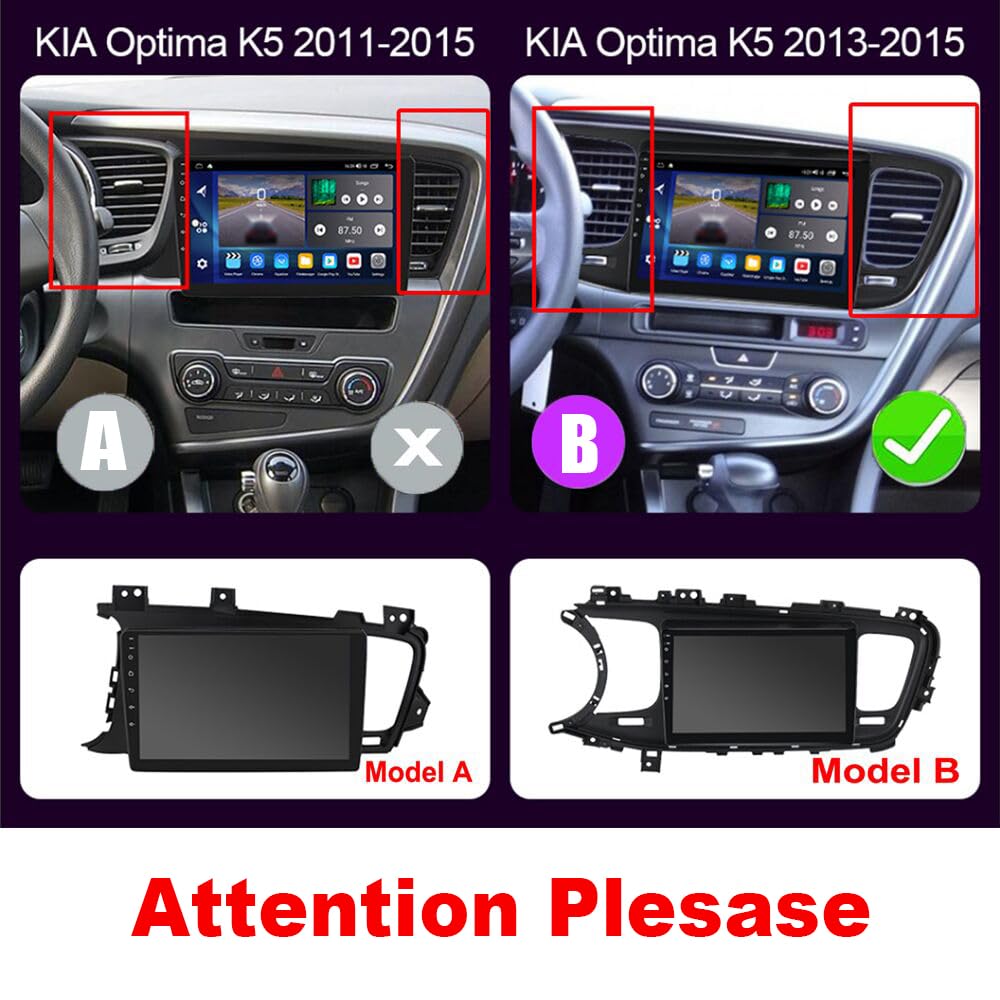Hiolpen Double Din Car Stereo For 2011 2015 Kia Optima K5 9 Inch Touch Screen Android 13 Car Audio Multimedia Receiver With Carp