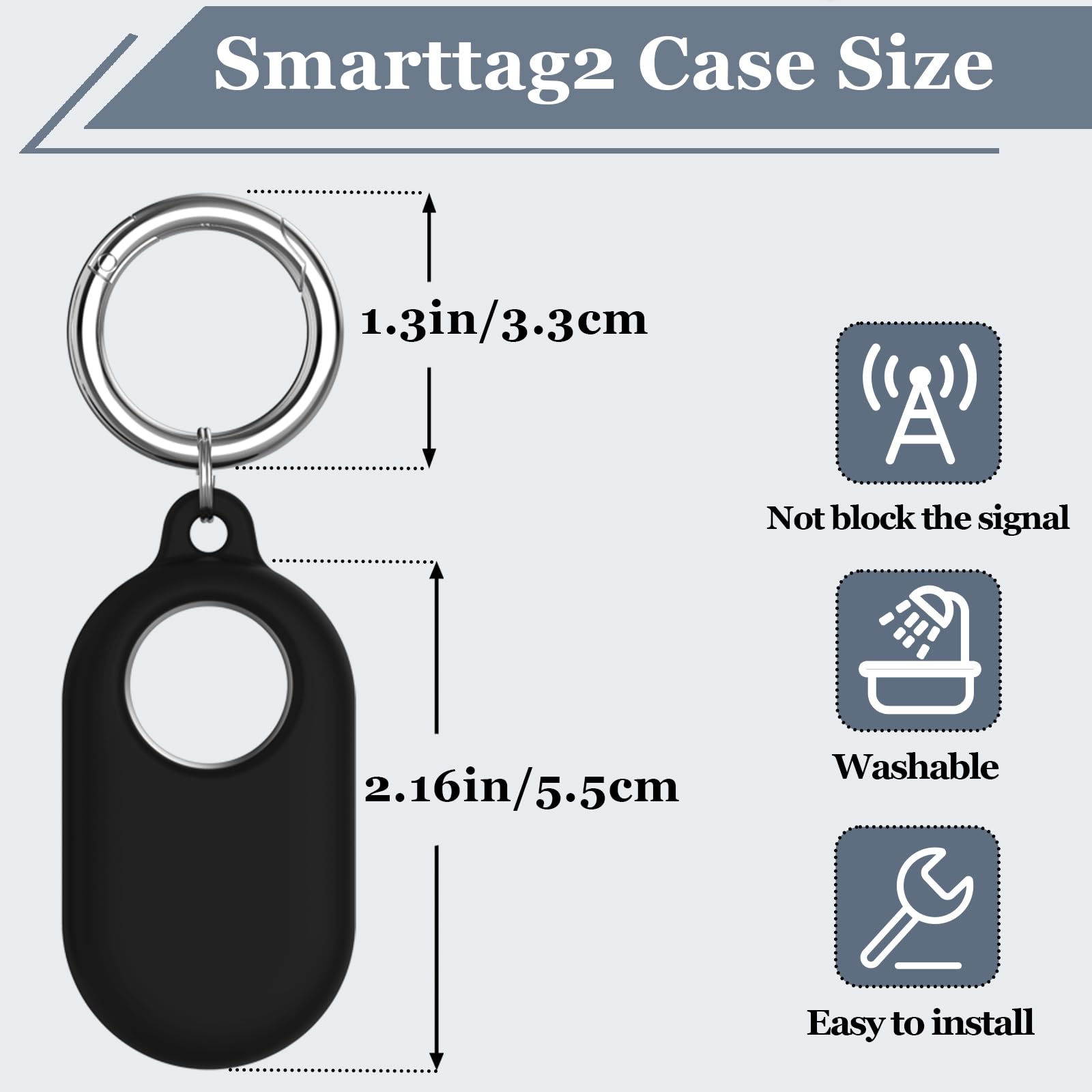 Tyanuzz Smart Tag 2 Case Compatible With Samsung Smarttag2, 4 Pack Silicone Protective Cover For Samsung Galaxy Smart Tag 2 With