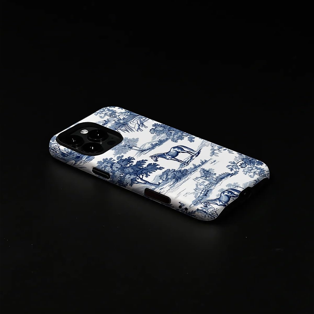 Ilikediy For Iphone 16 Pro Case,Hh2 Wild Desert Horse Manor Hybrid 2 Layer Hard Shell Silicone Protective Pattern Design Case