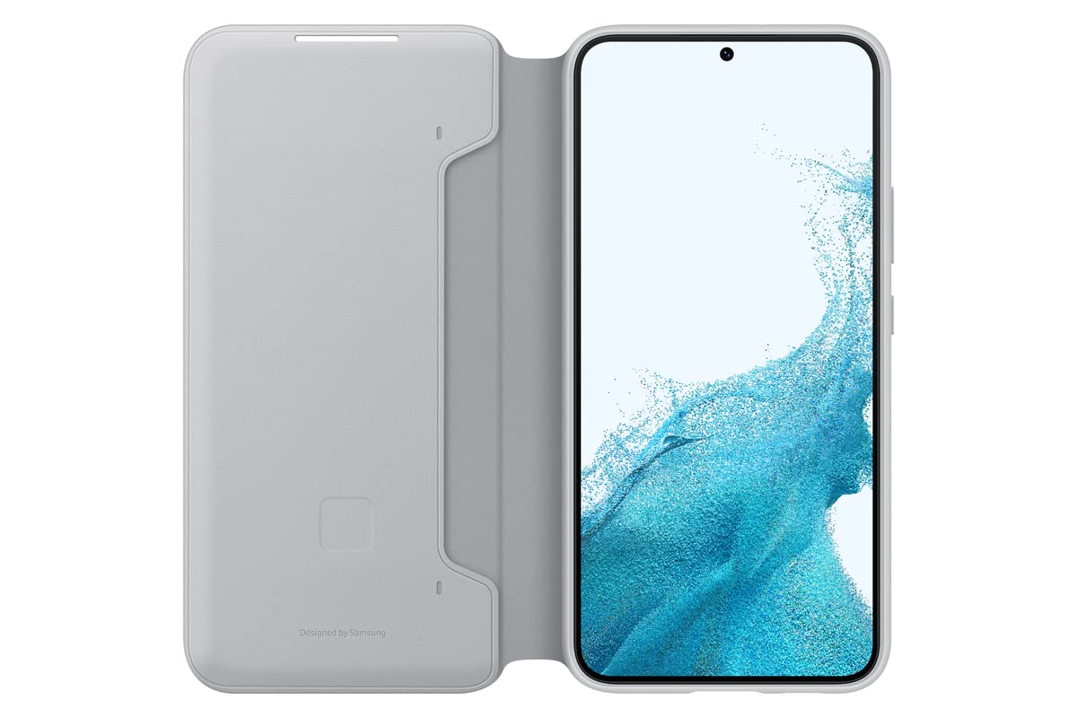 Samsung Galaxy S22+ Led View Cover, Protective Phone Case, Tap Control, Card Pocket, Customizable, Shockproof, Us Version, Light