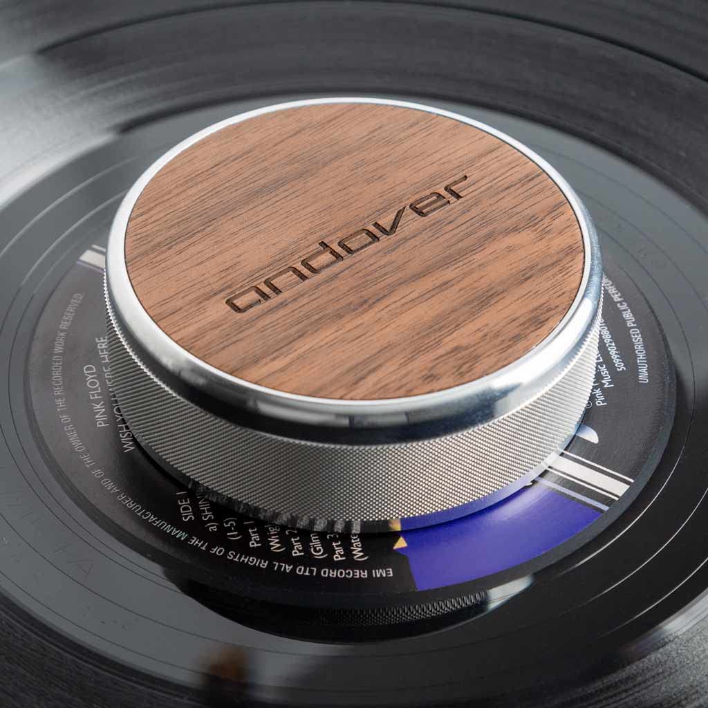 Andover Audio Record Damping Weight   Reduces Record Warp & Resonances, Less Distortion, Improved Dynamics, For Ep & Lp Records,