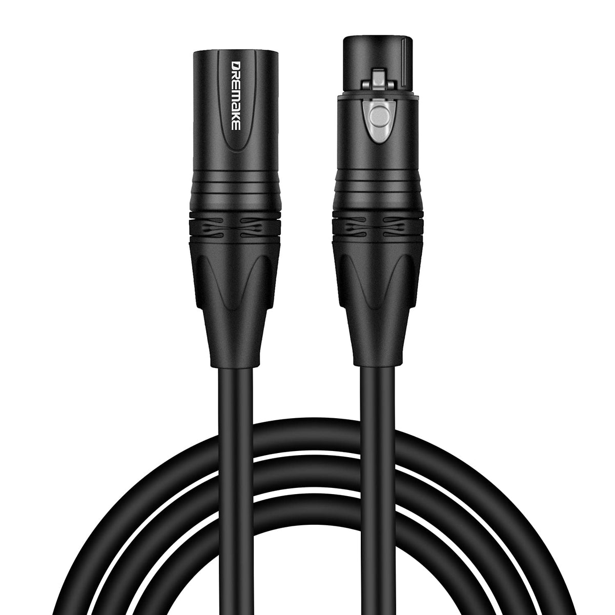 Dremake Xlr Instrument Microphone Audio Extension Cord 25Ft Balanced 3 Pin Xlr Male To Xlr Female Mic Cable   Red