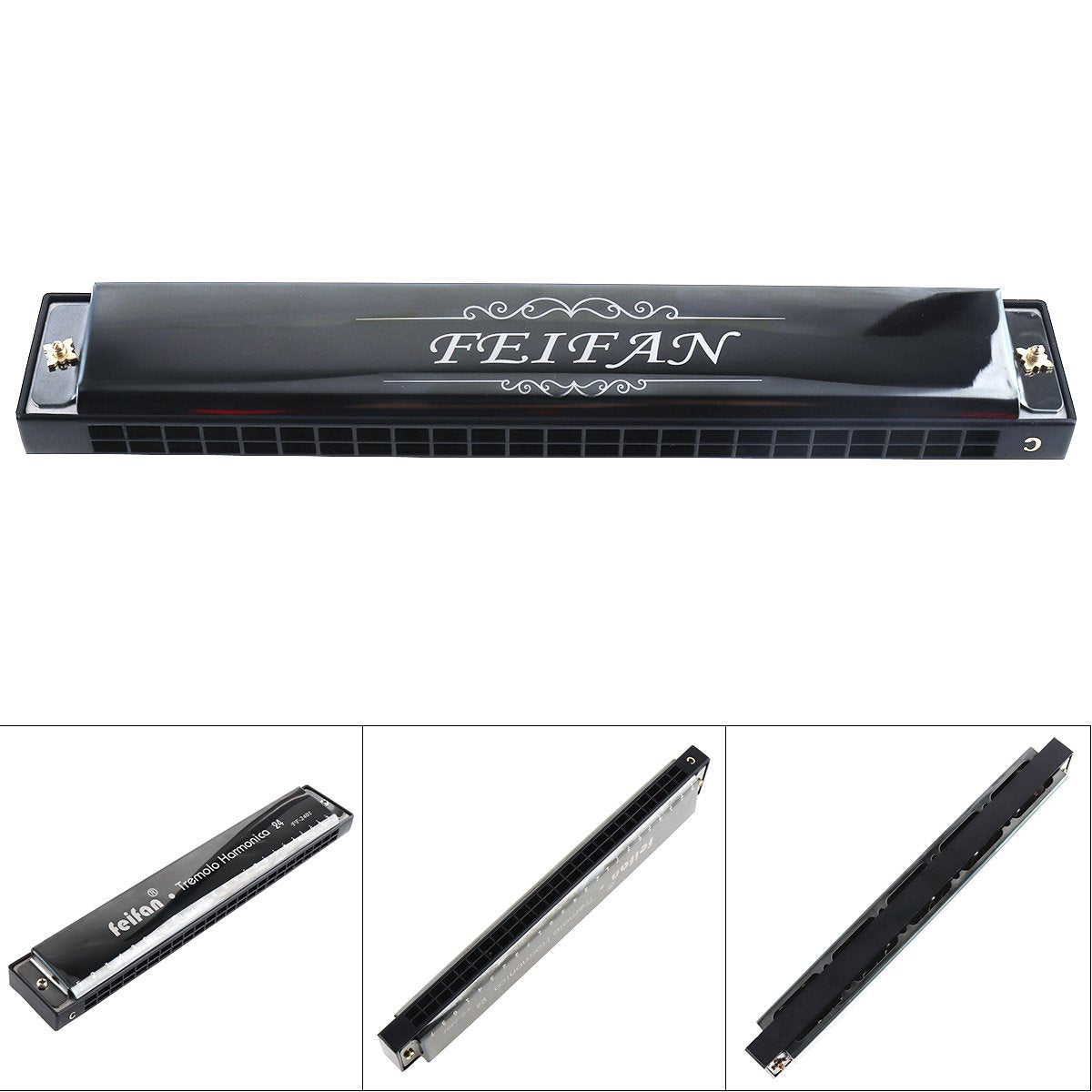 Origlam Harmonica Key C 24 Hole, Professional Tremolo Harmonica, Performance Tremolo Harmonica For Adults Kids Beginners With Ha