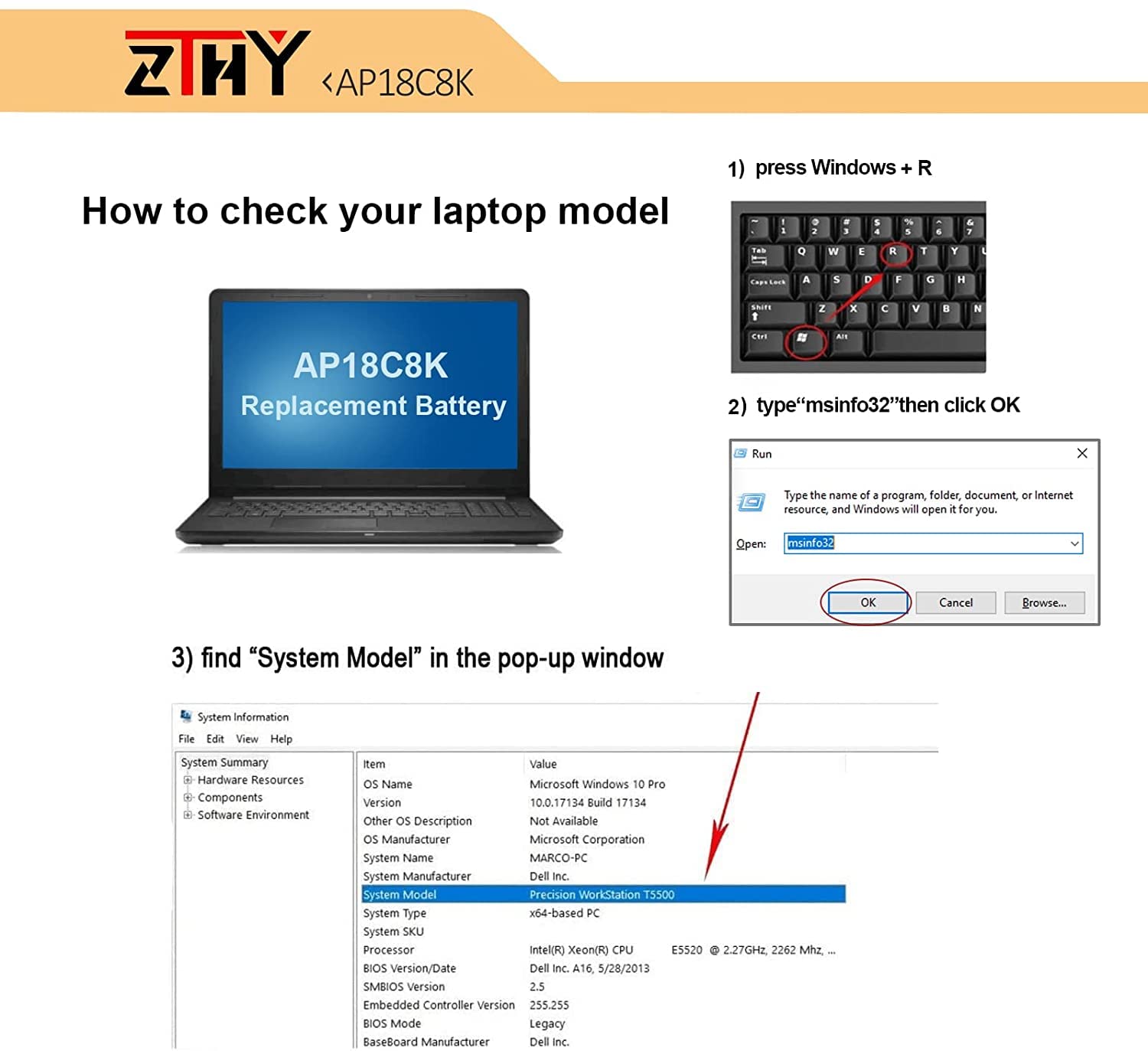 Ap18C8K Laptop Battery Compatible With Acer Aspire 5 A514 54 35Wt A514 54G A715 42G Swift 3 Sf314 42 Sf314 57 Sf314 57G Sf314 58