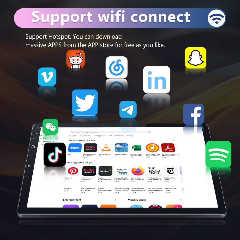 Eaglenav Android 13 [2Gb+32Gb] Car Radio Compatible For Toyota Camry 2012 2013 2014, 10 Inch Touch Screen With Gps/Fm/Am/Swc, Su