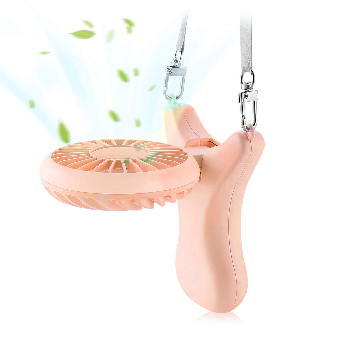Outxe Necklace Fan Personal Fan 3000Mah Wearable Fan Mini Handheld Fan 90 Rotation Portable Necklace Fan