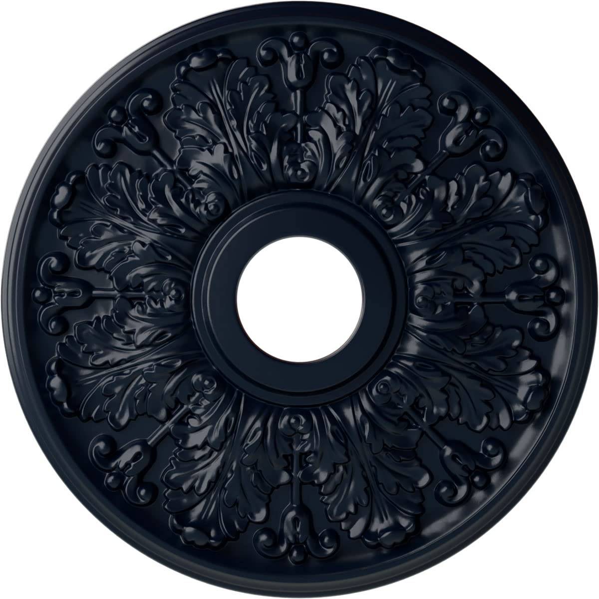 Ekena Millwork Cm16Apmdf Apollo Ceiling Medallion, 16 1/2''Od X 3 5/8''Id X 1 1/8''P, Hand Painted Midnight Dream