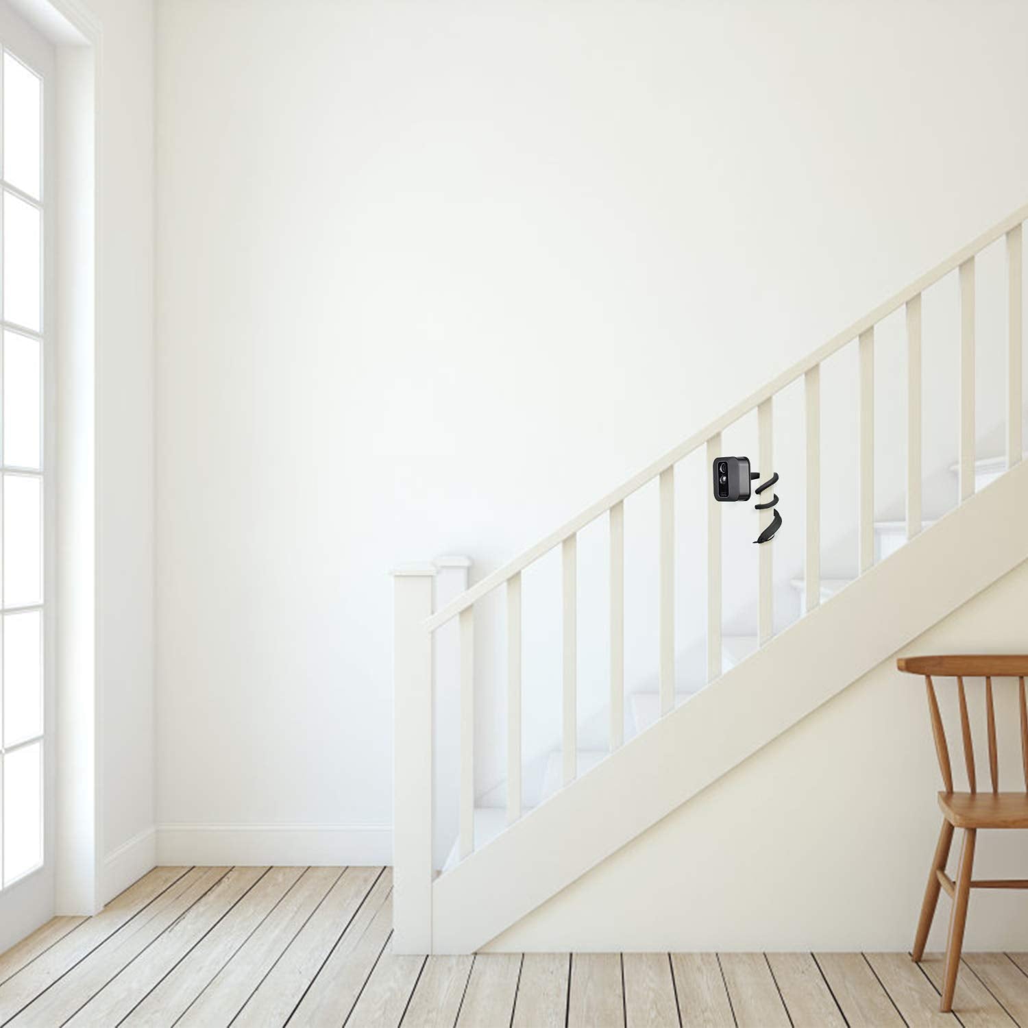 Vomenc ?Upgraded Version? Flexible Twist Mount For All New Blink Outdoor Indoor Camera Blink Mini And Blink Indoor And Outdoor 4 Camera (Black 1Pack)