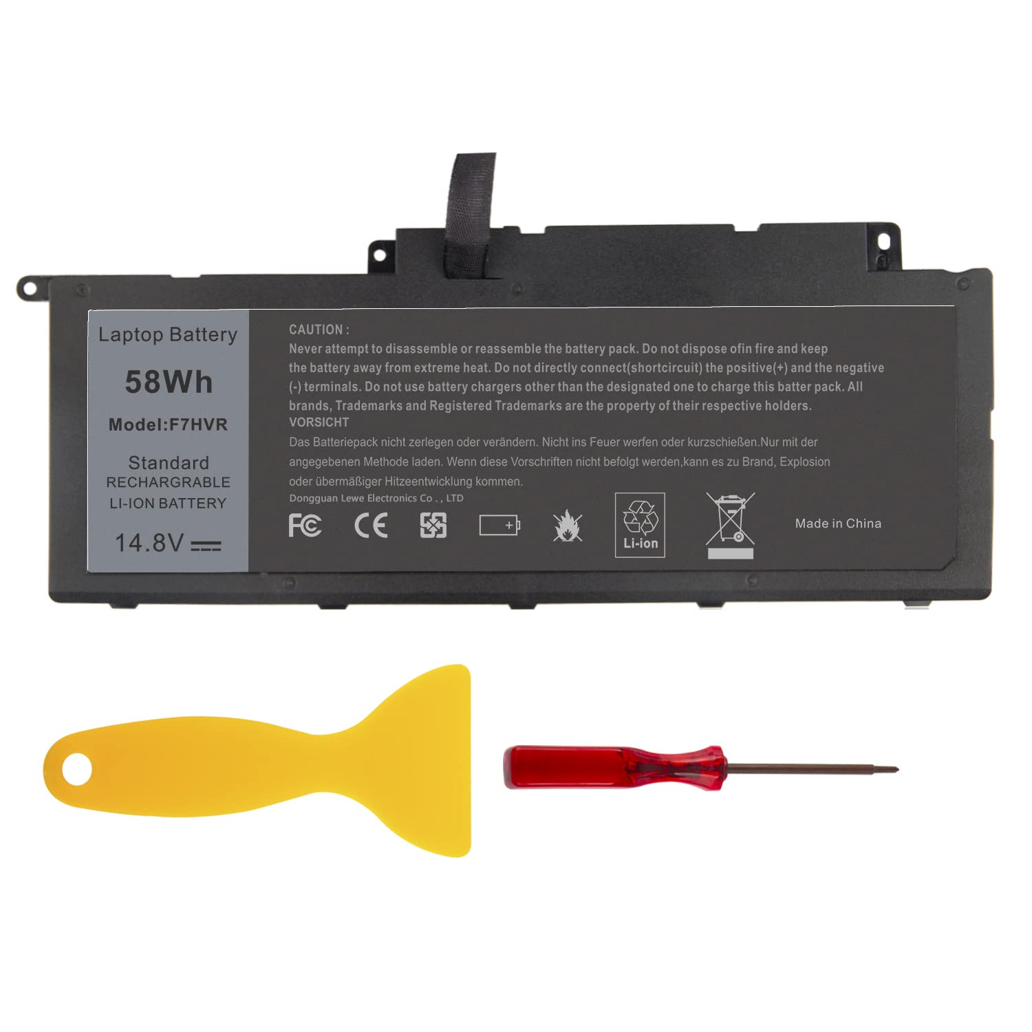 Futurebatt F7Hvr Notebook Battery 14.8V 58Wh Replaceable For Dell Inspiron 15 7537 Dell Insprion 17 7737 Series