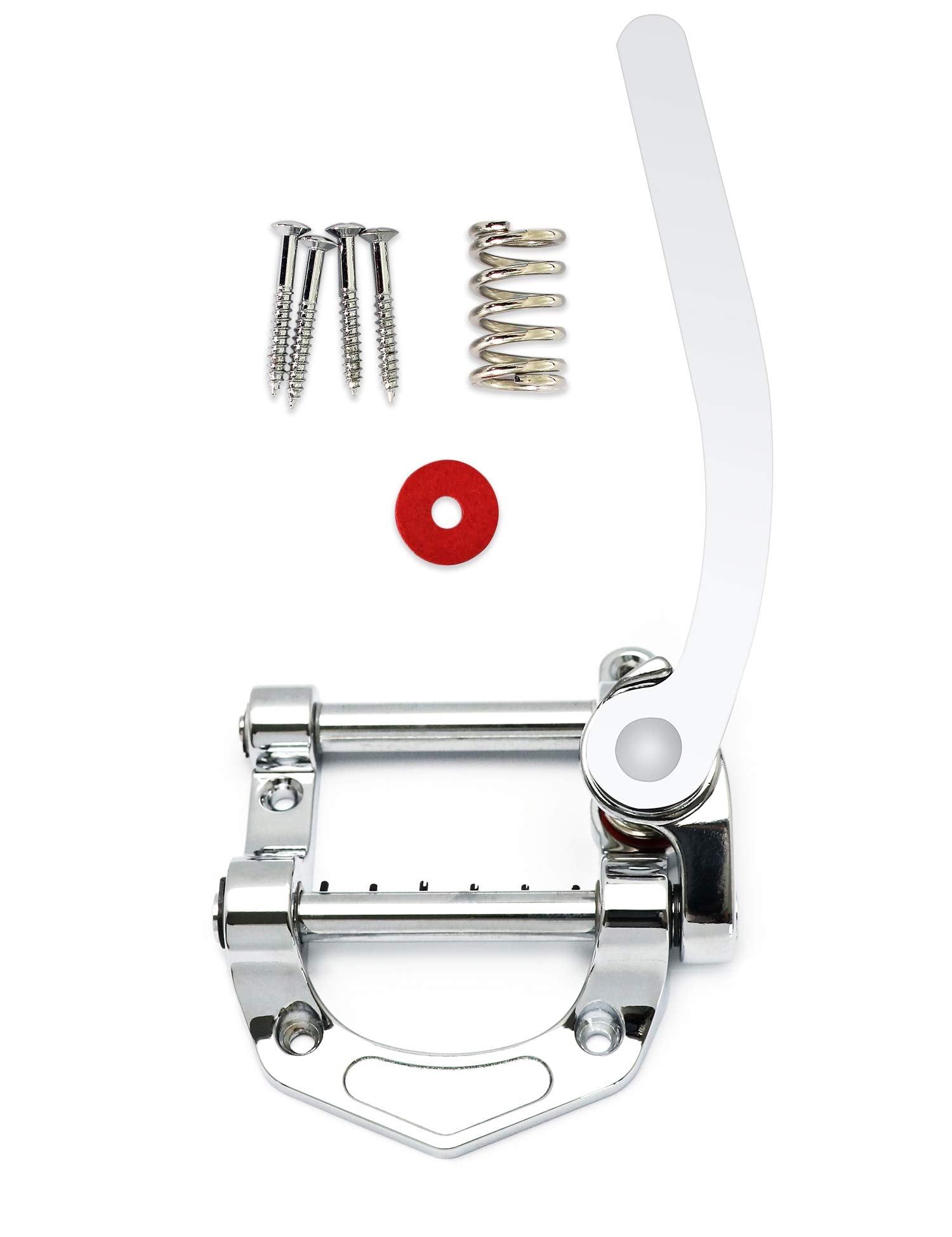 Metallor Guitar Tremolo Tailpiece Vibrato Bridge Compatible With Sg Lp Tele Style Flat Top Electric Guitar Parts Replacement Chr