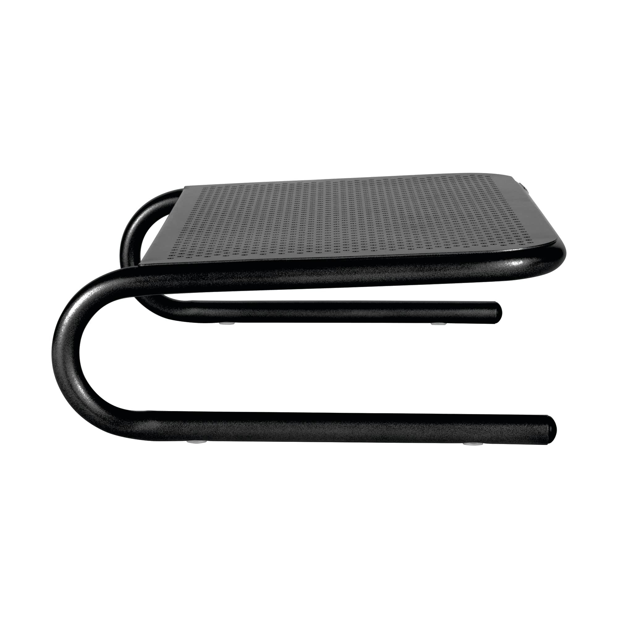 Allsop Metal Art Jr. Monitor Stand, 14-Inch Wide Platform Holds 40 Lbs With Keyboard Storage Space - Pearl Black (30165)