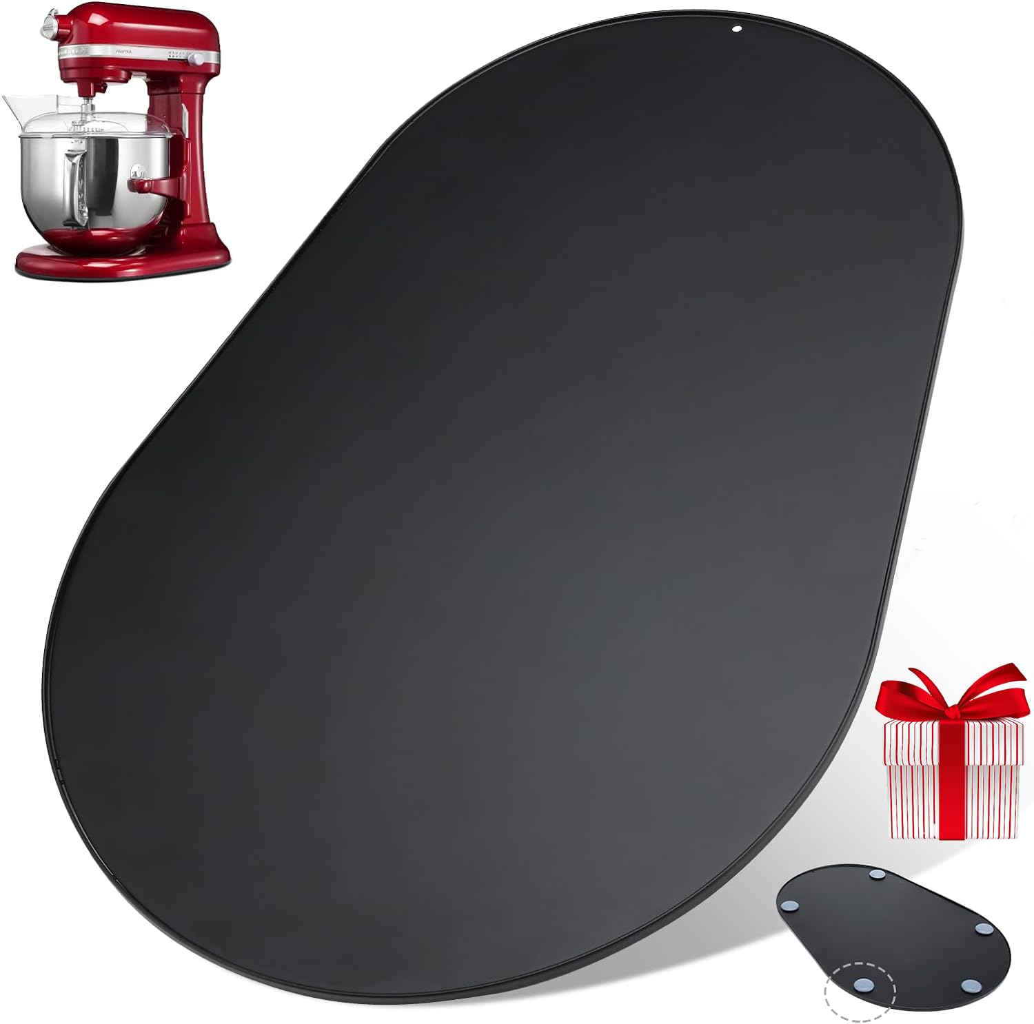 Geckowi Metal Sliding Mat For Kitchenaid Stand Mixer 5 8 Qt,Sliding Tray Slide Tray Mixer Mover Mixer Slider For Bowl Lift Stand