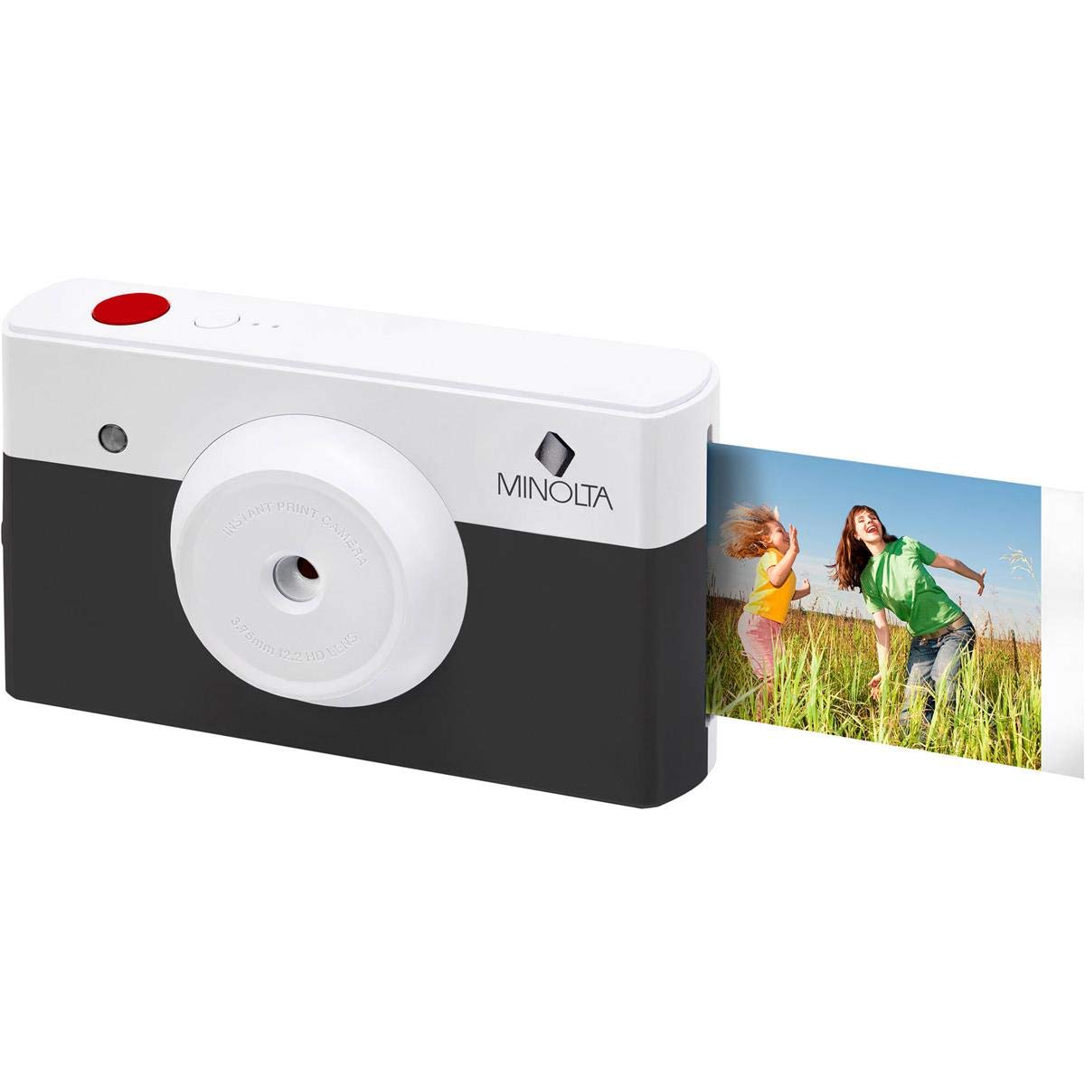 Minolta Mncp10 Ch Instapix 2 In 1 Instant Print Digital Camera & Bluetooth Printer, Charcoal