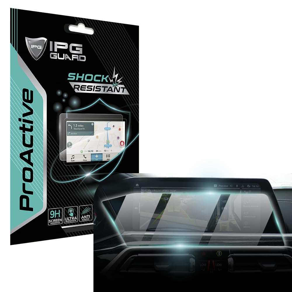 Ipg Proactive Made For Bmw 2019-22 X7 (Go7) - 2019-23 X5 (40I/45E/M50/M) / 2020-23 X6 (Go6) 12.3 Display 9H Hardness Screen Prot