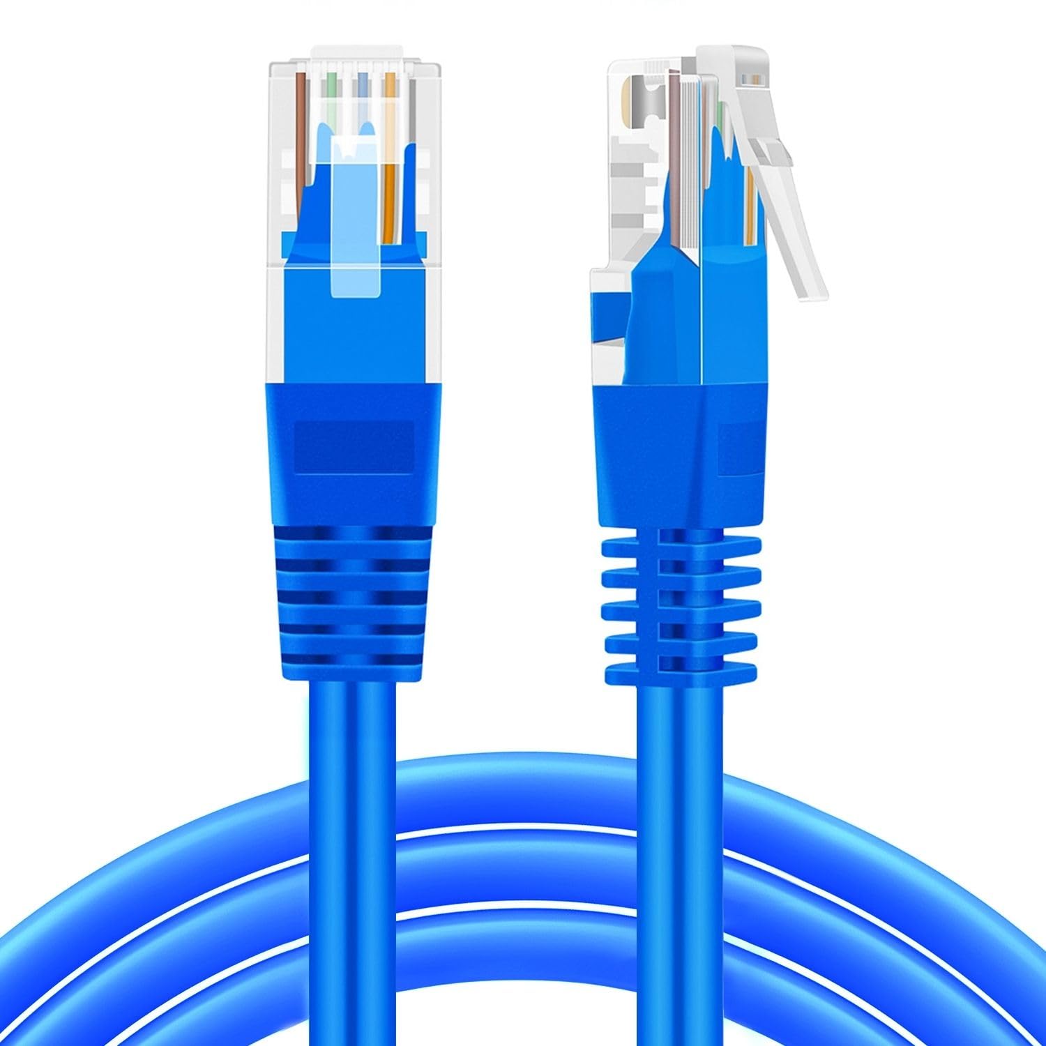 TNP Cat 5e Ethernet Cable 100ft, Cat 5 Internet Patch Cable Cat5e Cable RJ45 Connector LAN Network Cable Cat5 Wire Patch Cord Sn