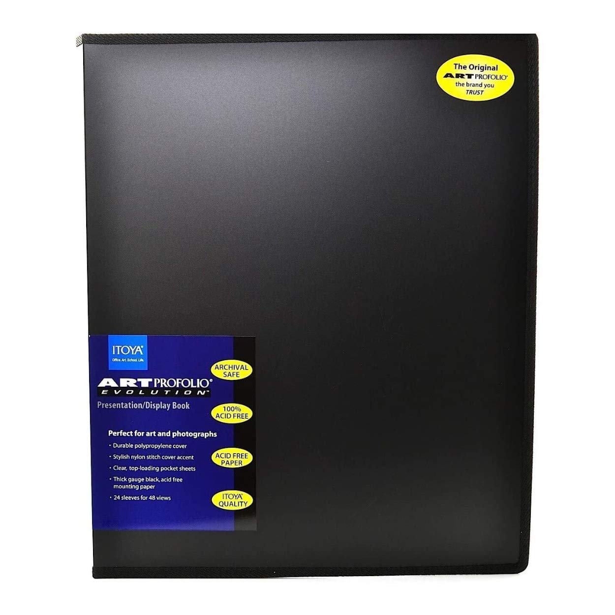 Itoya Art Portfolio Evolution 8.5 X 11 Inches For Art And Photos, 24 Pages For 48 Views