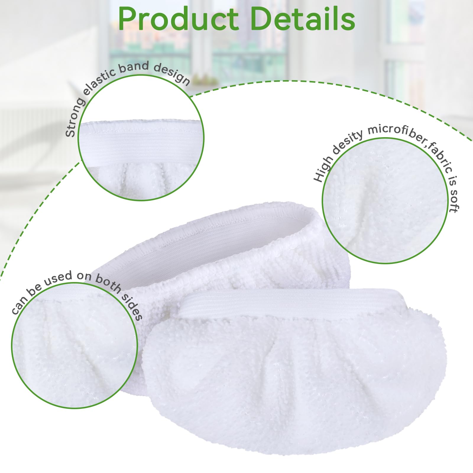 Sgizoku Steam Mop Pads For Handheld Steam Cleaner   Compatible With Wagner Spraytech, Bissell Steam Shot, Comforday, Pursteam Et