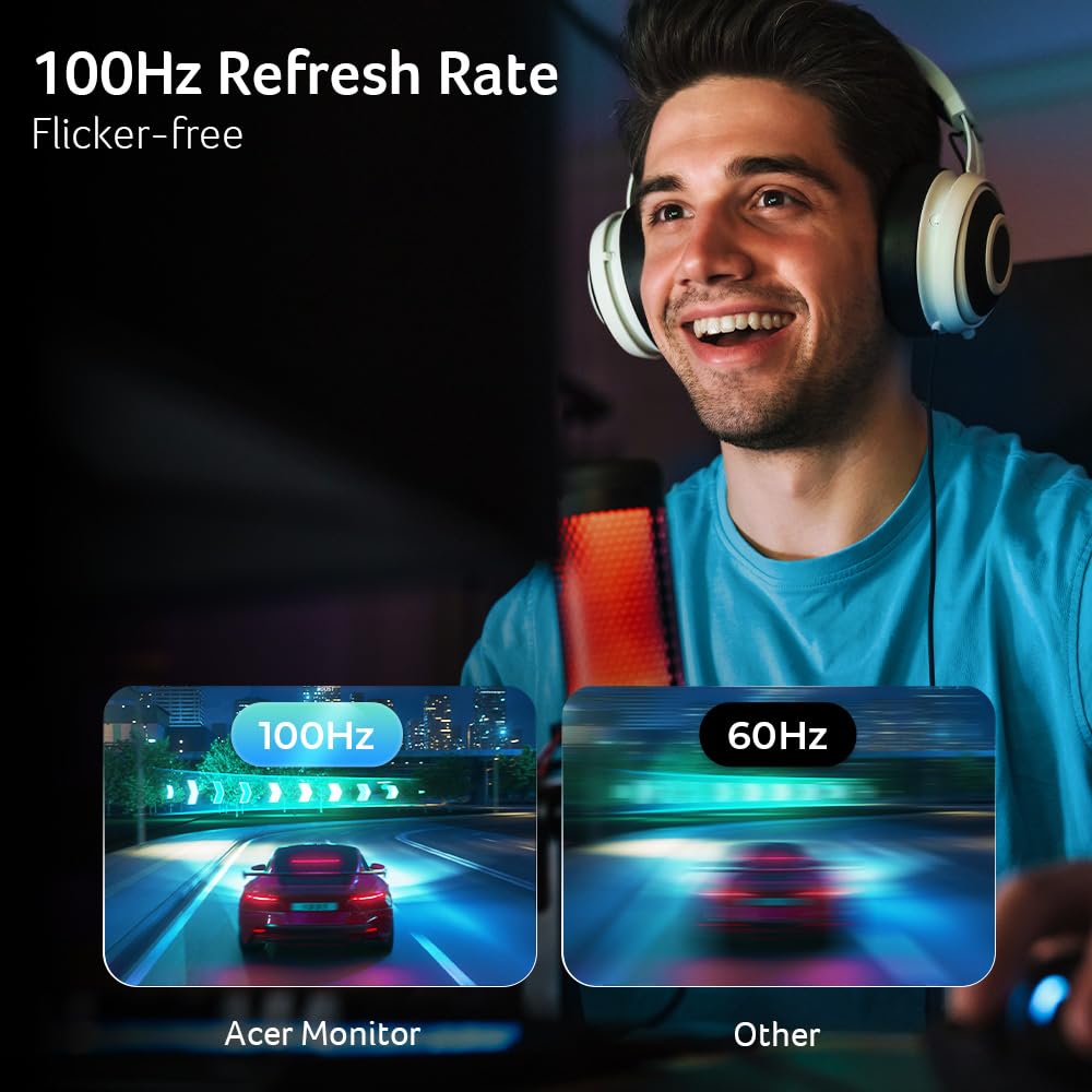 Acer Sb242Y Hbi 23.8'' Full Hd (1920 X 1080) Zero Frame Gaming Office Monitor | Amd Freesync Technology | Ultra Thin Stylish Des