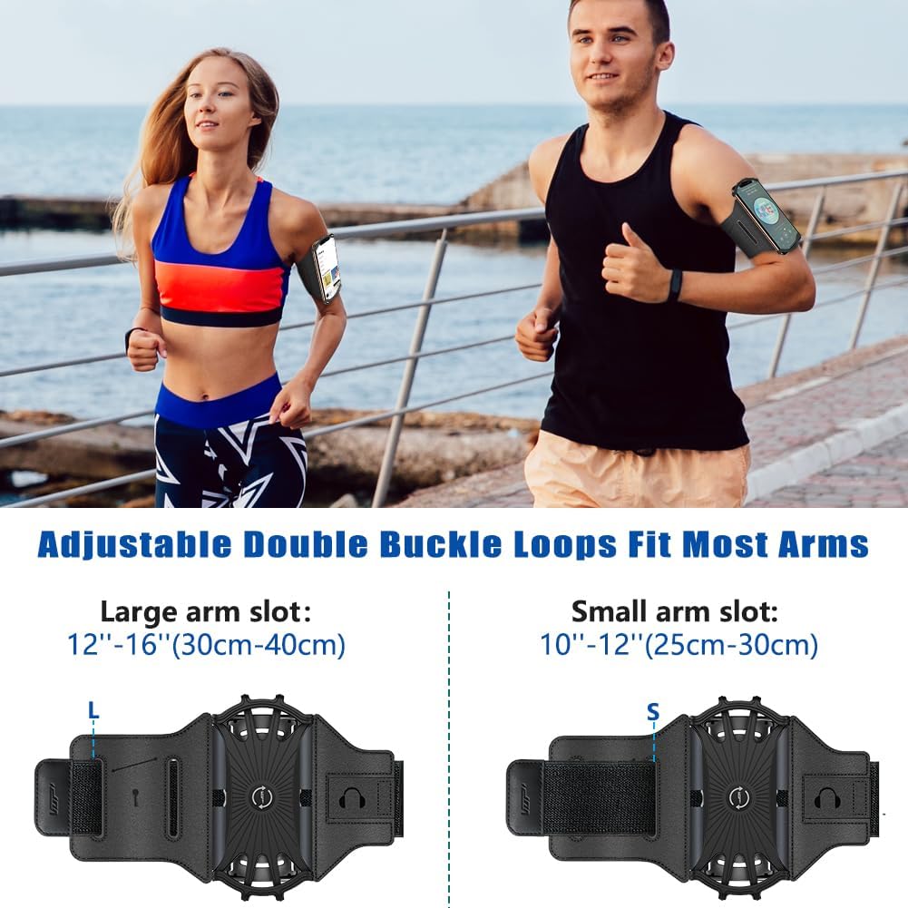 Vup Running Armband 360Rotatable For Iphone 16/15/14/13/Pro Max/Pro/Mini/12/11/Se/Xs/Xr/X/8/7/Plus, Fits All 4 6.7 Inch Smartpho