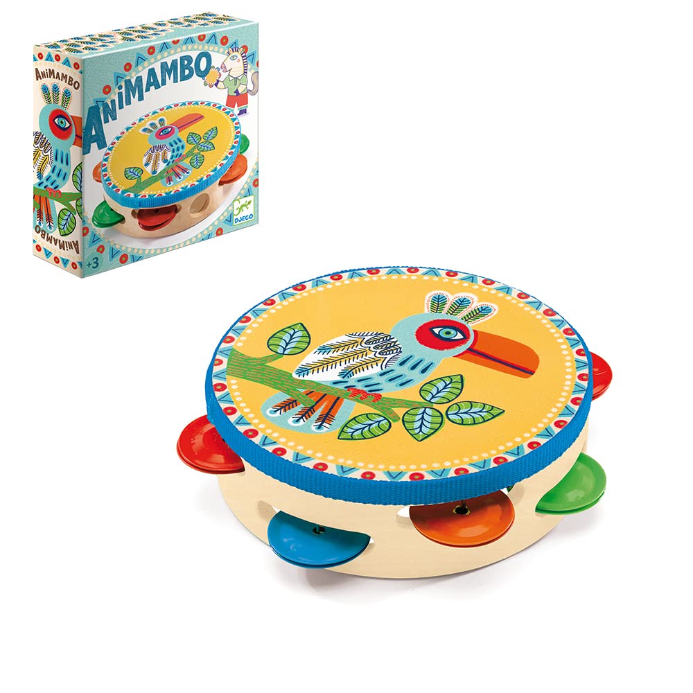 DJECO Animambo Tambourine Musical Instrument