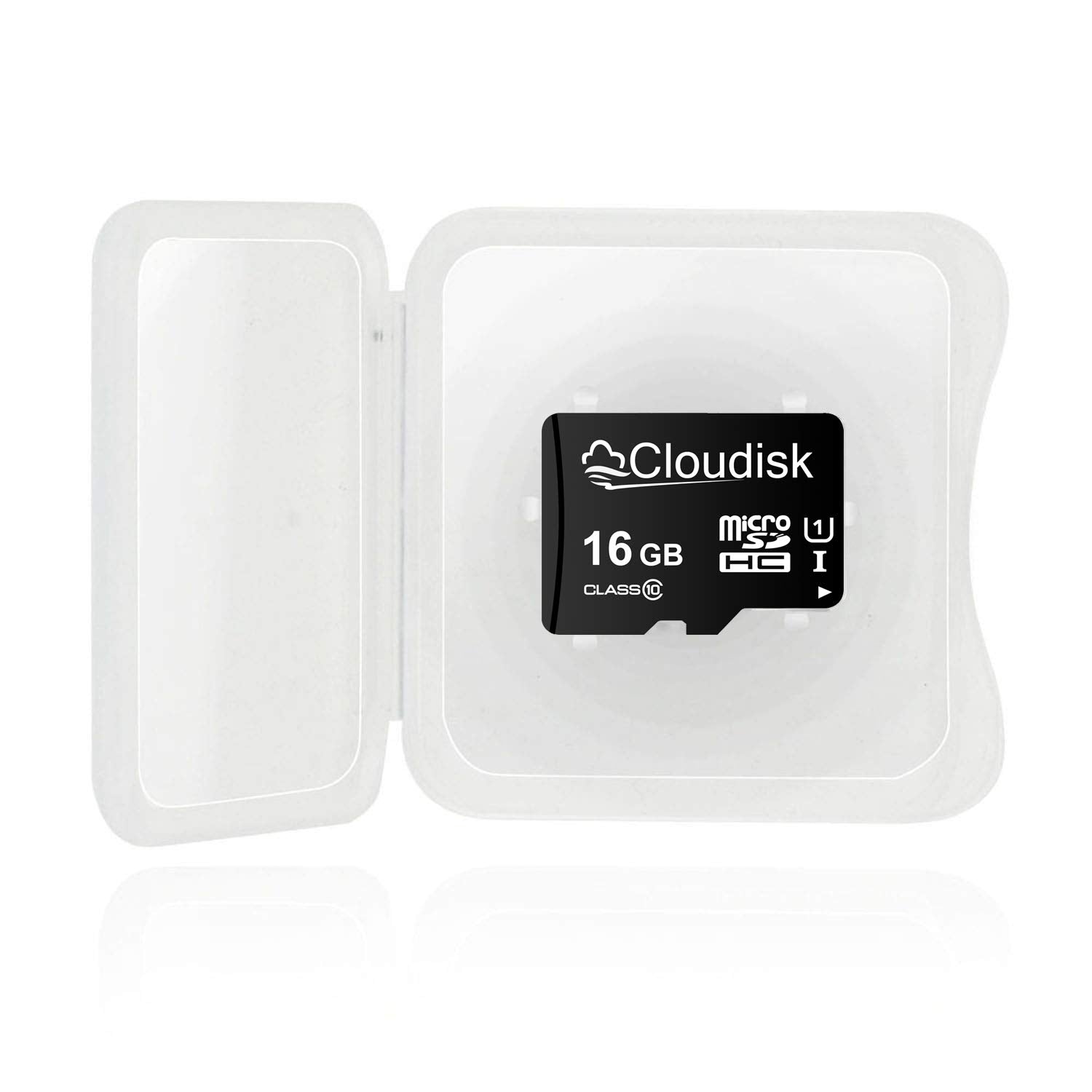 Cloudisk Pack Of 2 Micro Sd Card 16Gb Flash Memory Card Micro Sdhc With Sd Adapter And Card Reader, C10, A1, U1, Uhs I (16 Gb)