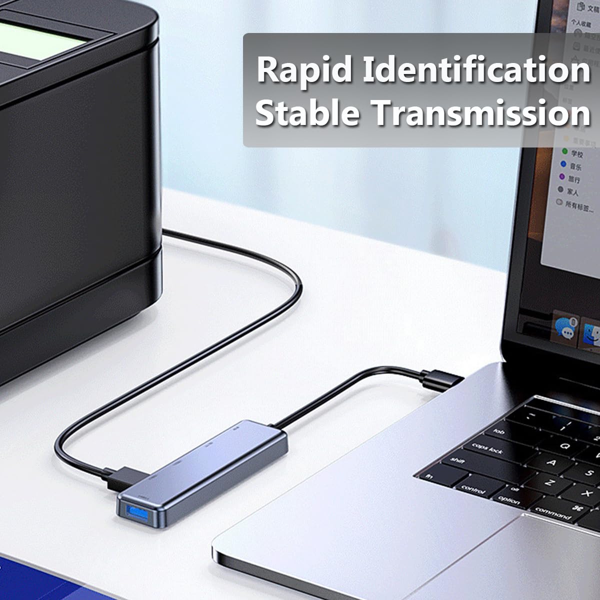 5 In 1 Usb 3.0 Hub, Usb Extender With Usb C Data Port, 5 Ports Usb Hub For Laptop, Pc, Flash Drive, Mobile Hdd, Xbox, Dell Xps, Hp, Etc Devices