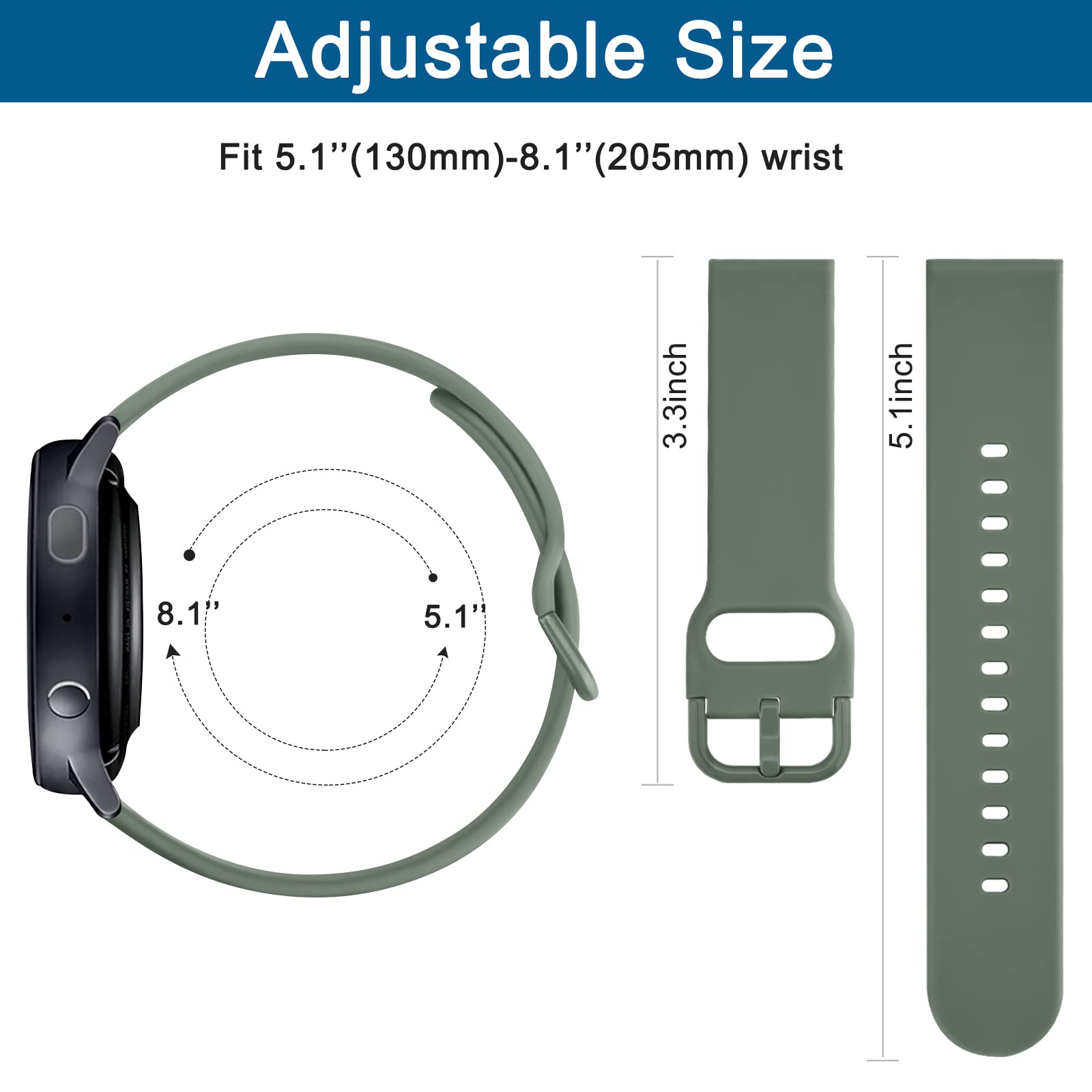 Ak For Amazfit Bip 5 Band, Amazfit Gtr 4 Bands/ Gtr 3 Pro / Gtr 3 / Gtr 2E / Gtr 2 / Gtr 47Mm Smart Watch, 22Mm Soft Silicone Sp