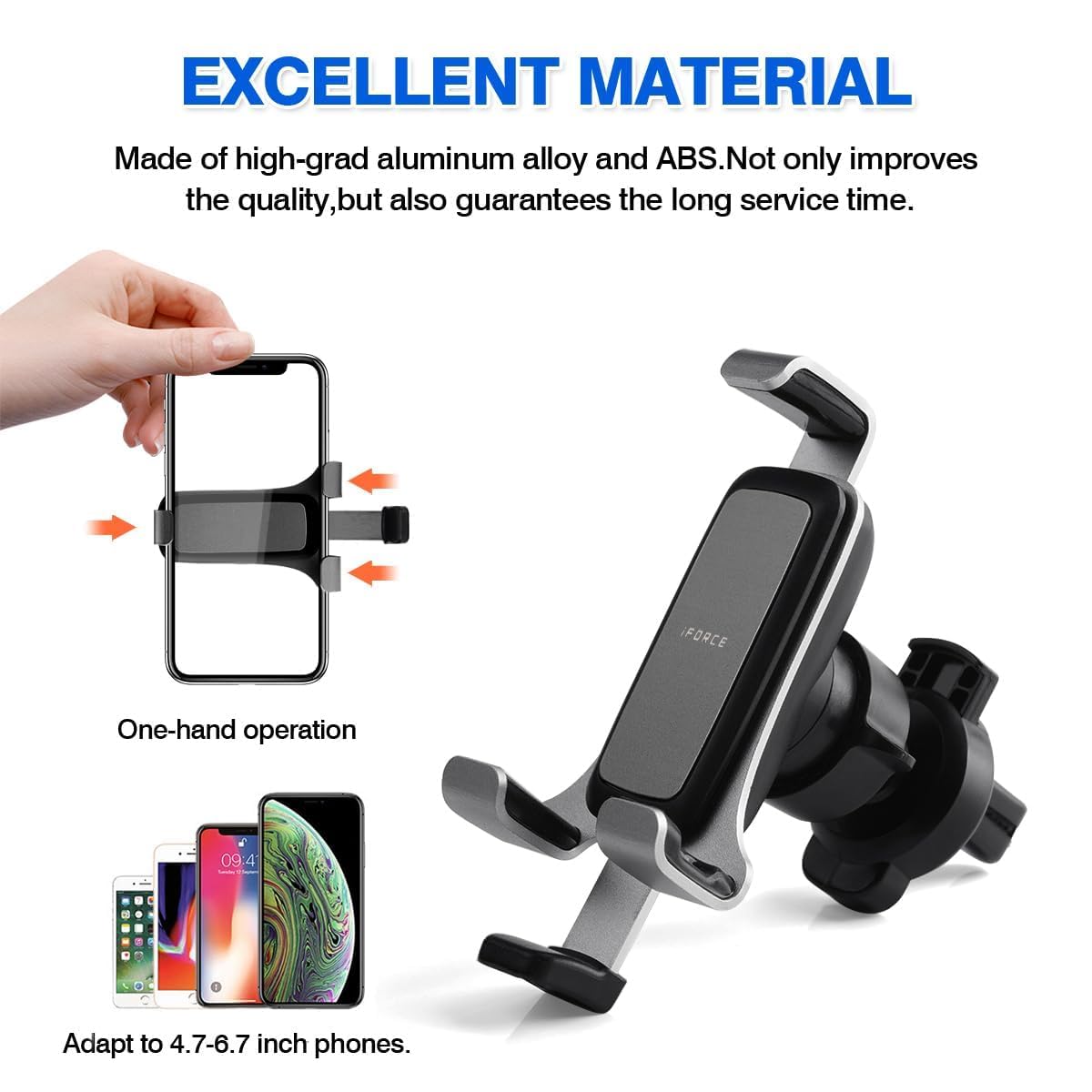 Autorder Car Phone Holder For 2022-2025 Honda Civic Accessories 7/9 Inch Touchscreen Air Vent Screen Fixed Clip Cell Phone Mount