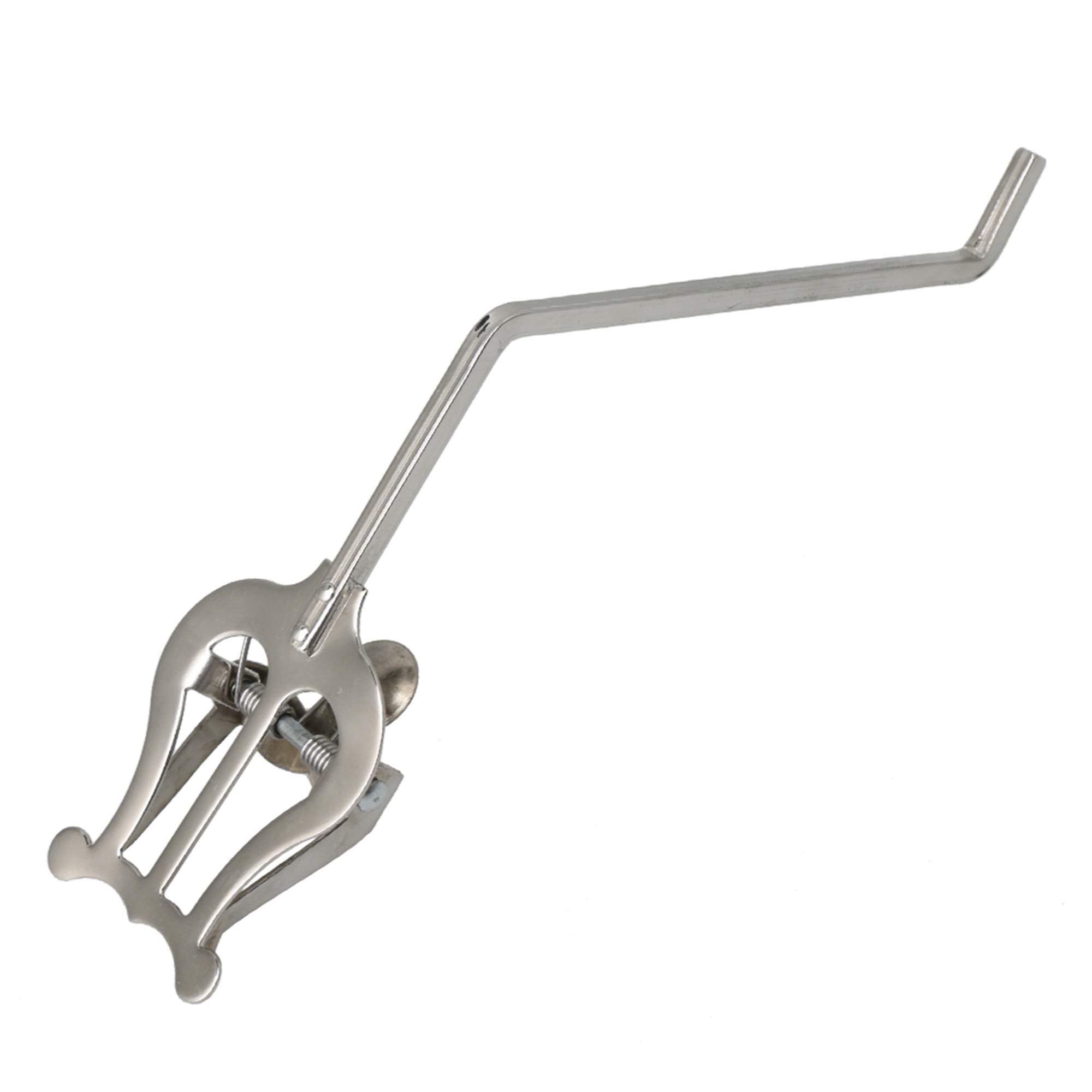 Yibuy Sax Clamp On Clip Holder Lyre For Alto Tenor Saxophone Band For Marching Clips Silver