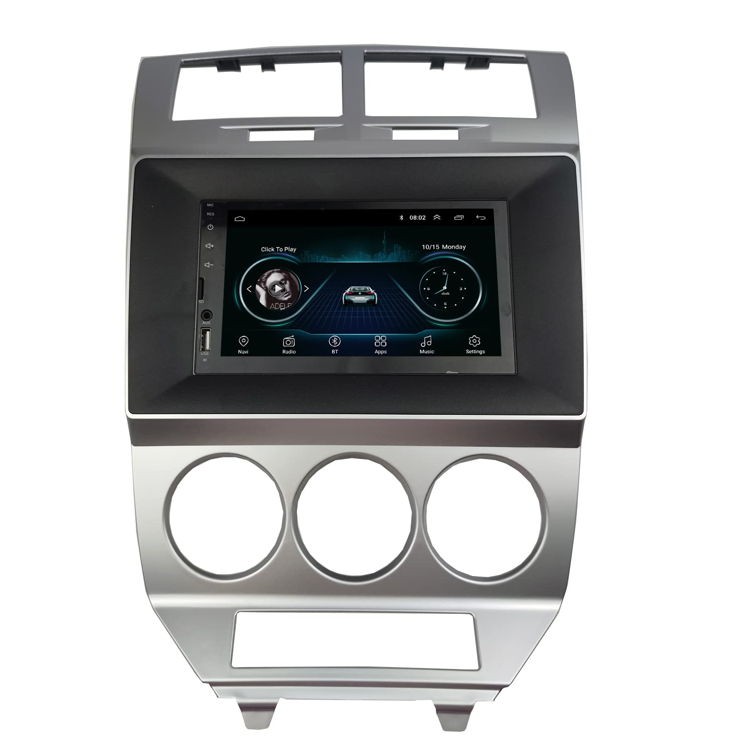 Dkmus Radio Stereo Dash Installation Mount Trim Kit Compatible With Dodge Caliber 2007 2010 For 10.1' And Double Din