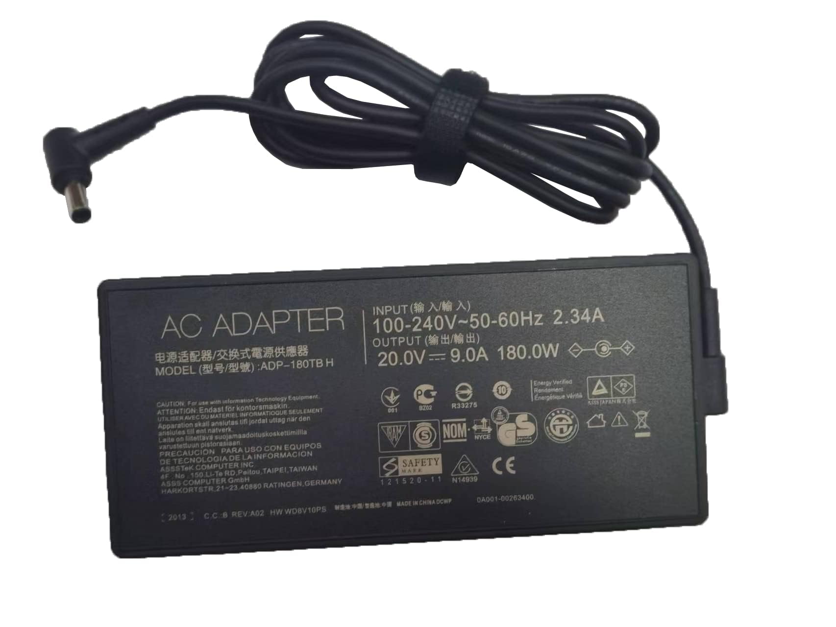 20V 9A 180W 6.0X3.7Mm Adp 180Tb H Ac Adapter Fit For Asus Rog Zephyrus Ga502Du Ga502D Ga502 Ga502Iu Ga401 Ga401I Ga401Ii Ga401Iv