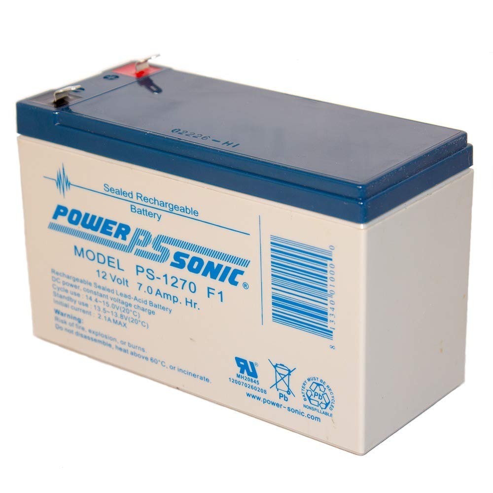 Power Sonic Ps-1270 F1 - Power-Sonic 12V 7Ah Sla Battery