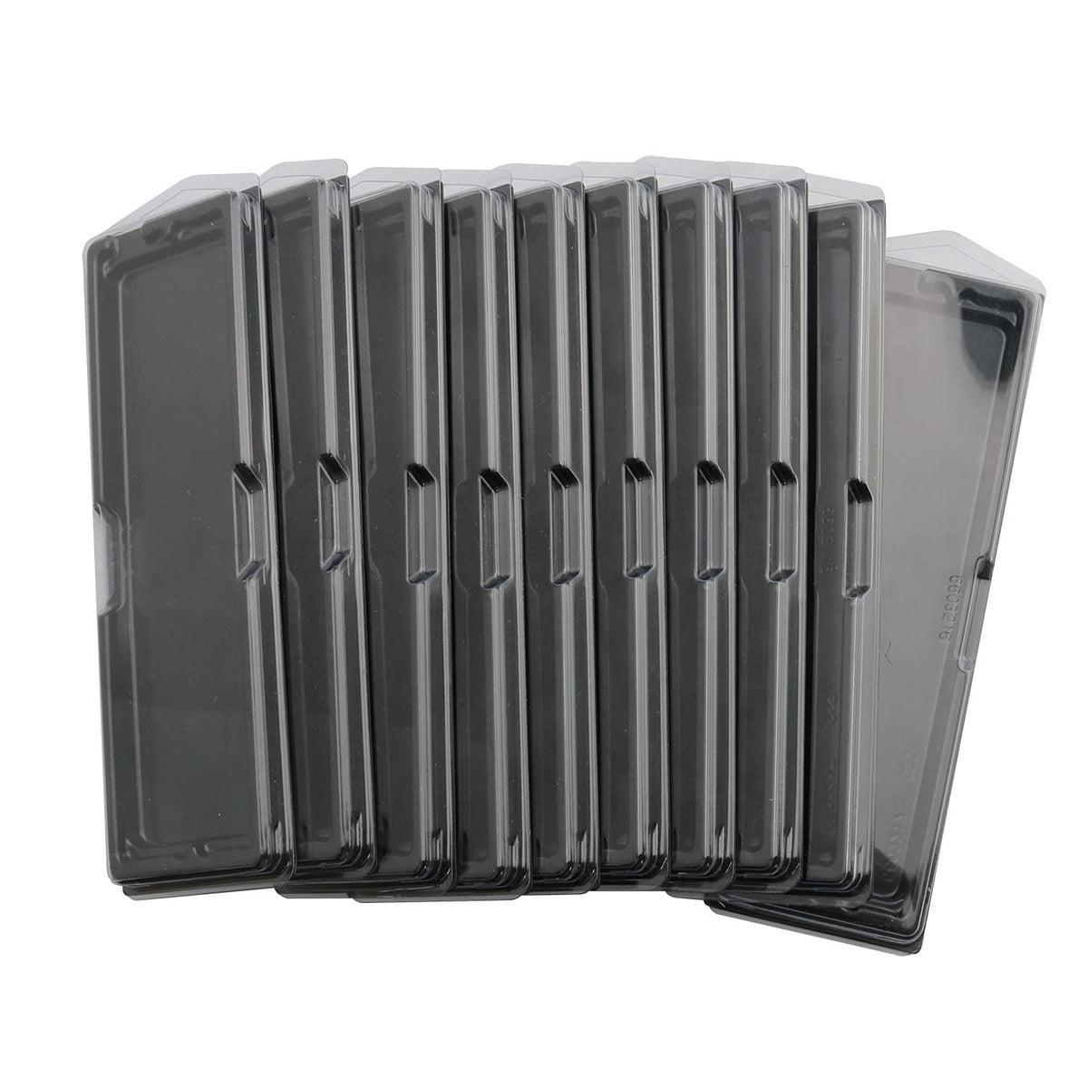 Sjzbin 10Pcs Ddr Memory Ram Module Case Plastic Box Packaging Container Clamshell Antistatic Tray For Ddr2, Ddr3 And Ddr4 Long Dimm Desktop Memory Ram Module