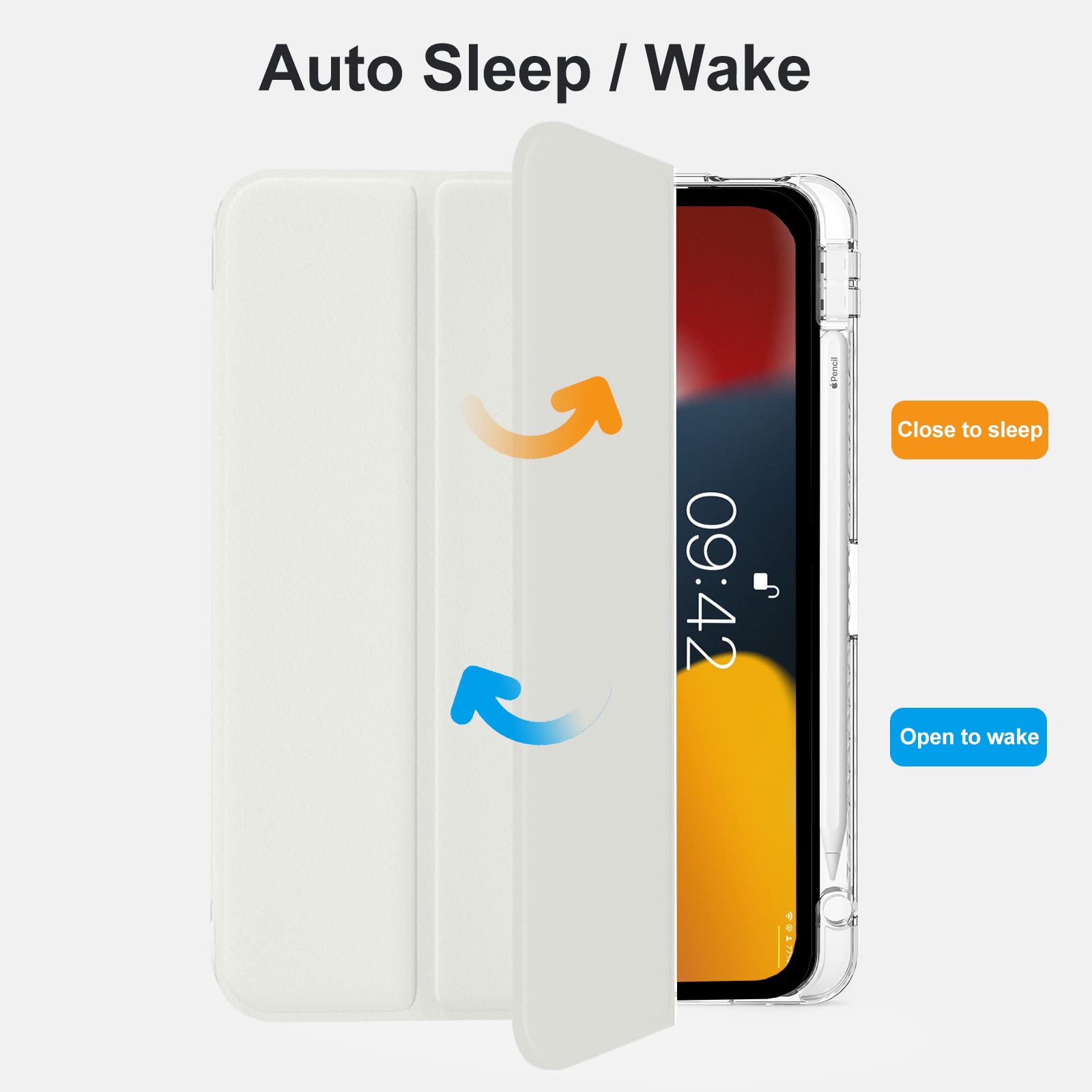 Mygroo For Ipad Air 11Inch 2024,Ipad Air 5Th Generation Case 2022 With Pencil Holder, 2020 Air 4Th Generation Case, Slim Smart C