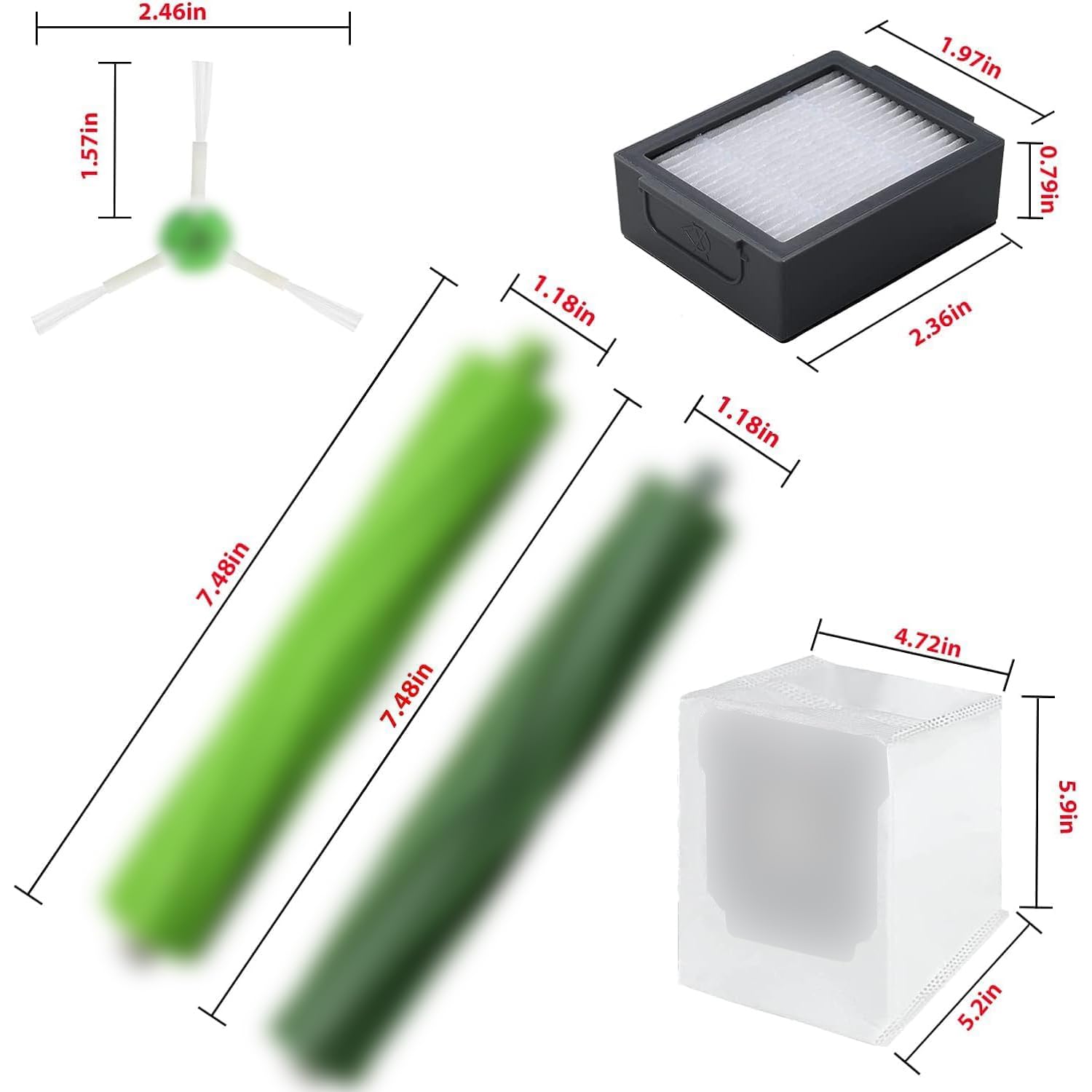 Katerelis 29 Pack Compatible With E/I/J Series Replacement Parts, E5 E6 E7 I2 I3 I3+I4 I4+ I6 I6+ I7 I7+ I8 I8+/Plus, 3 Sets Of