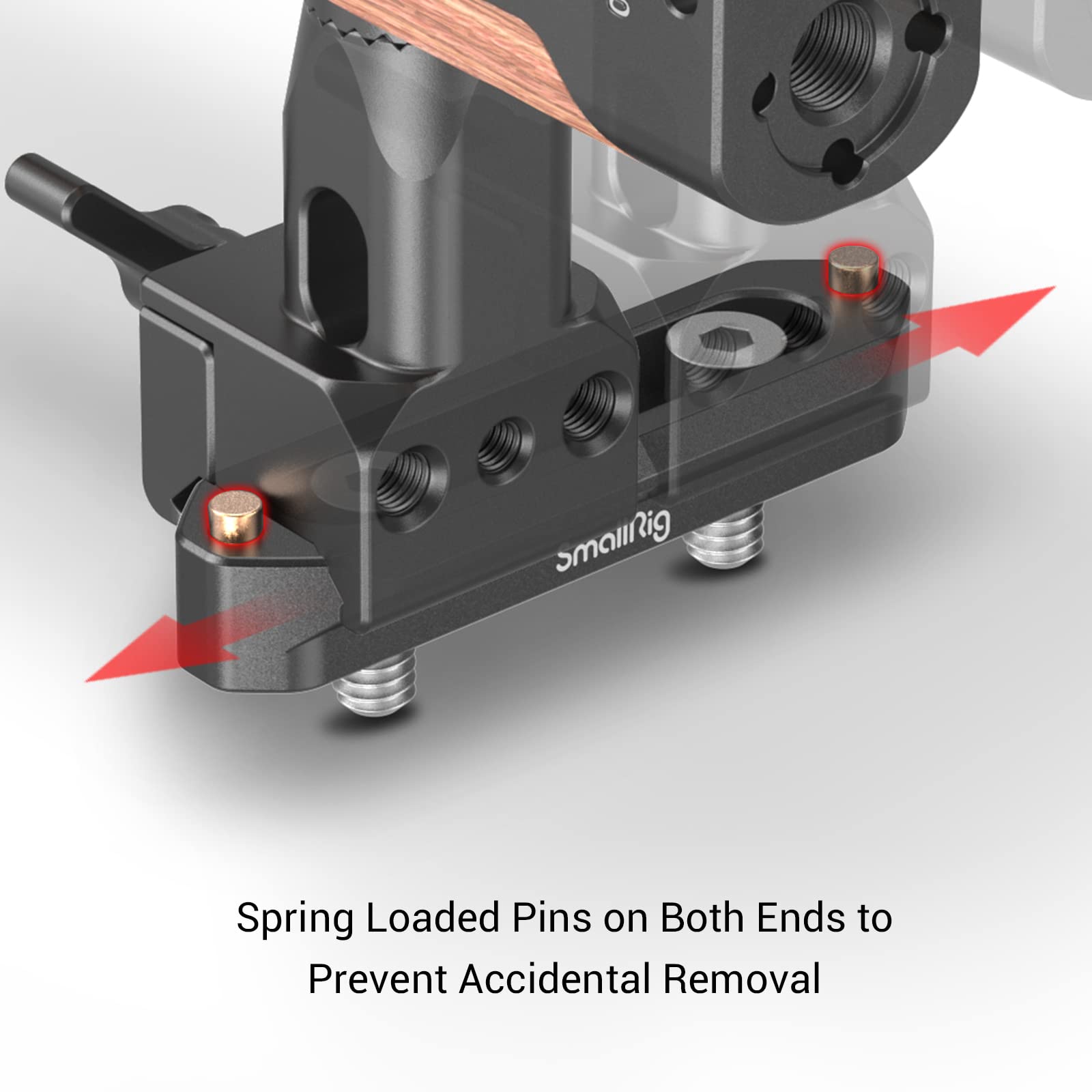 Smallrig Nato Rail, Quick Release Safety Nato Rail, 7Cm Long With Spring Loaded Pins For Red/Bmd - 1195
