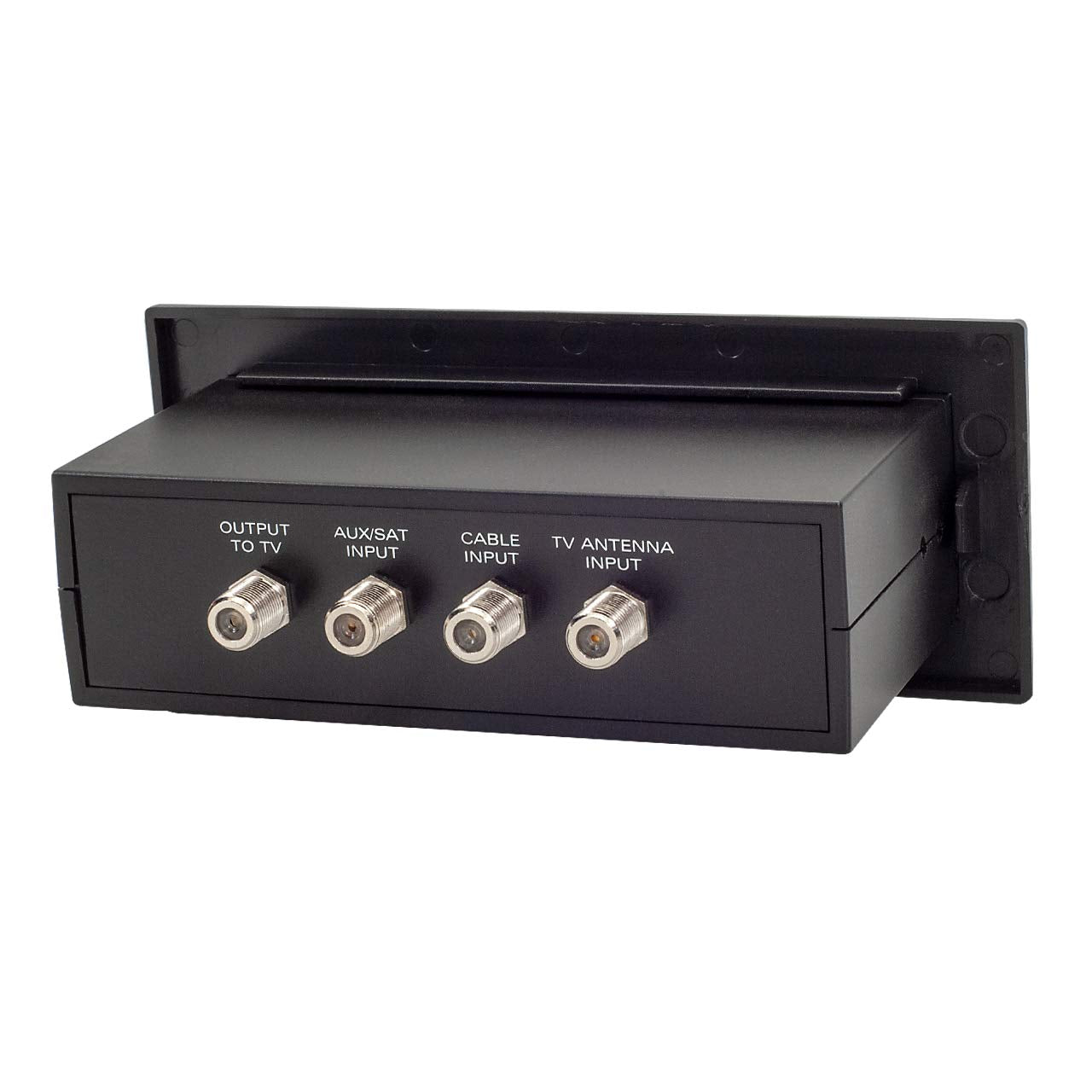 3 Position Antenna Switch Box With 3 Inputs & 1 Output For Tv/Aux Sat/Cable