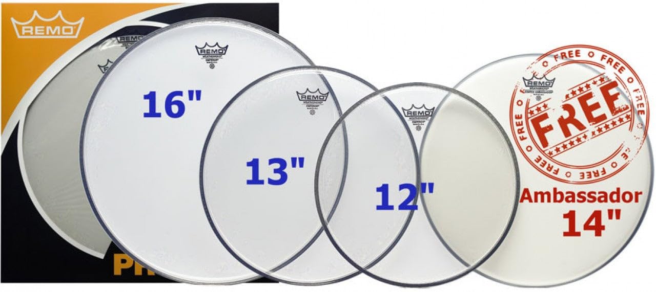 Remo Drum Set, 12 Inch (Pp0312Be)