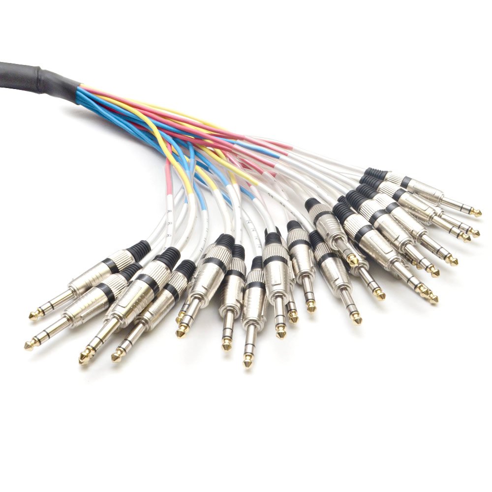 Seismic Audio - Sasrt-24X10 - 24 Channel 1/4'' Trs Snake Cable - 10 Feet Long - Serviceable Ends - Pro Audio Effects Snake For L
