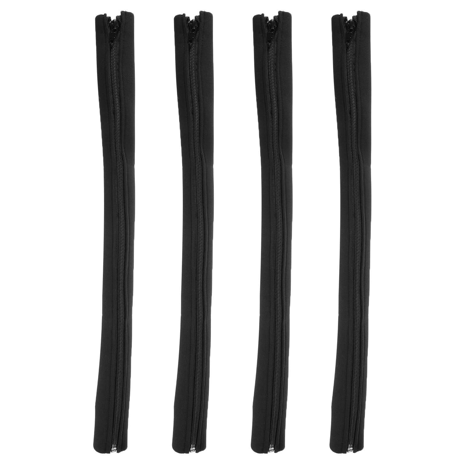 Harfington 4Pcs Zipper Cable Sleeve 31Inch X 4.3Inch Neoprene Cable Protector Wire Holders Cord Management For Desk Tv Computer Home O