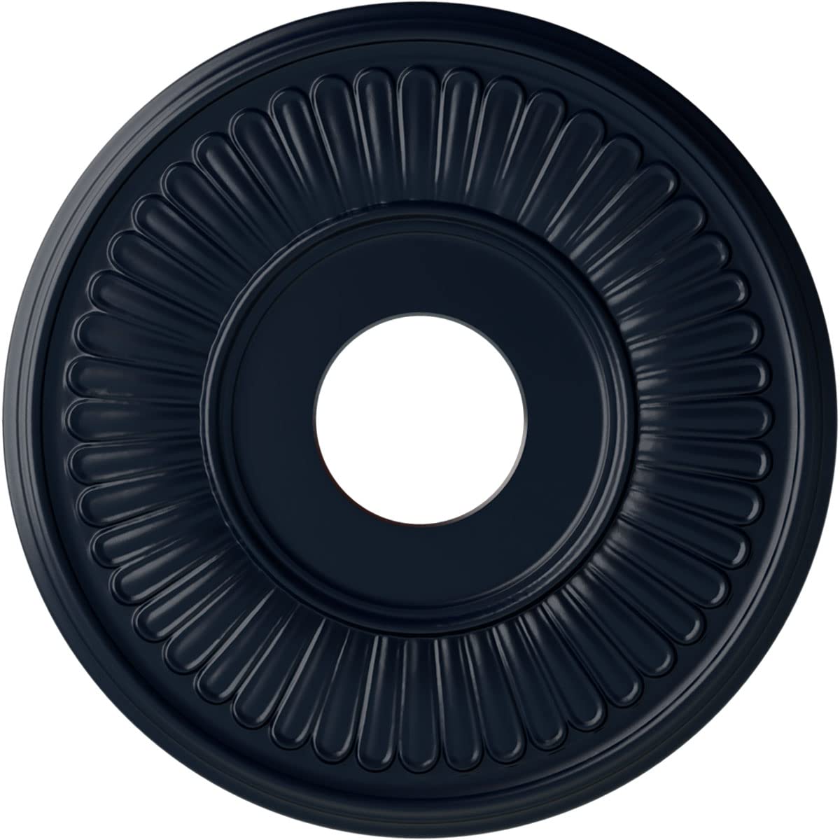 Ekena Millwork CM15BEMDF Berkshire Ceiling Medallion, Midnight Dream