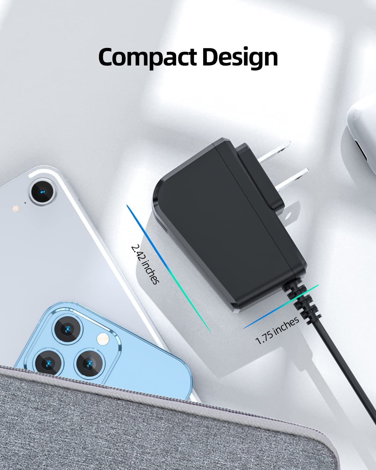 15V Charger Cord Fit For Philips Norelco Hq8505 Select Series 3000 5000 6000 7000 9000 (Older Shaver), Multigroom Mg5750 Mg7750