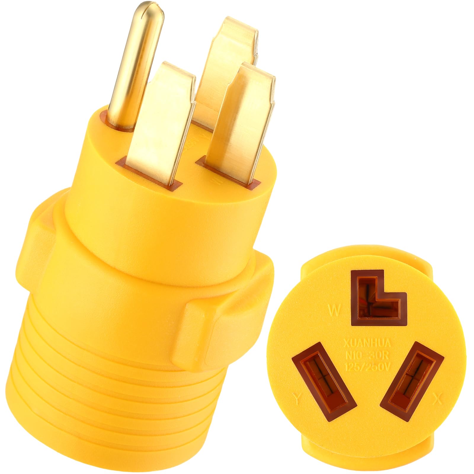 Kanayu 50Amp To 30Amp Dryer Adapter Compatible With Nema 14 50P To 10 30R, 4 Prong Rv 14 50P Male 3 Prong 10 30R Female Adapter